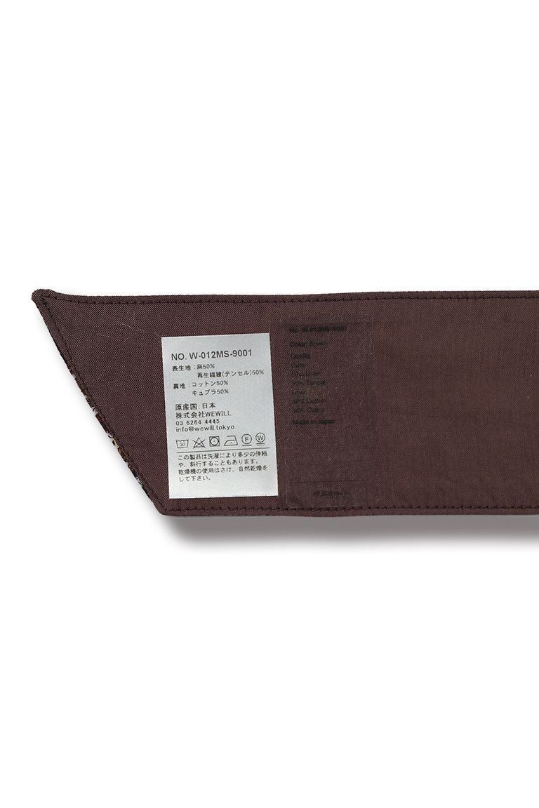 WEWILL 【ラスト1点】PAISLEY CUT SCARF(BROWN) Acacia ONLINESTORE