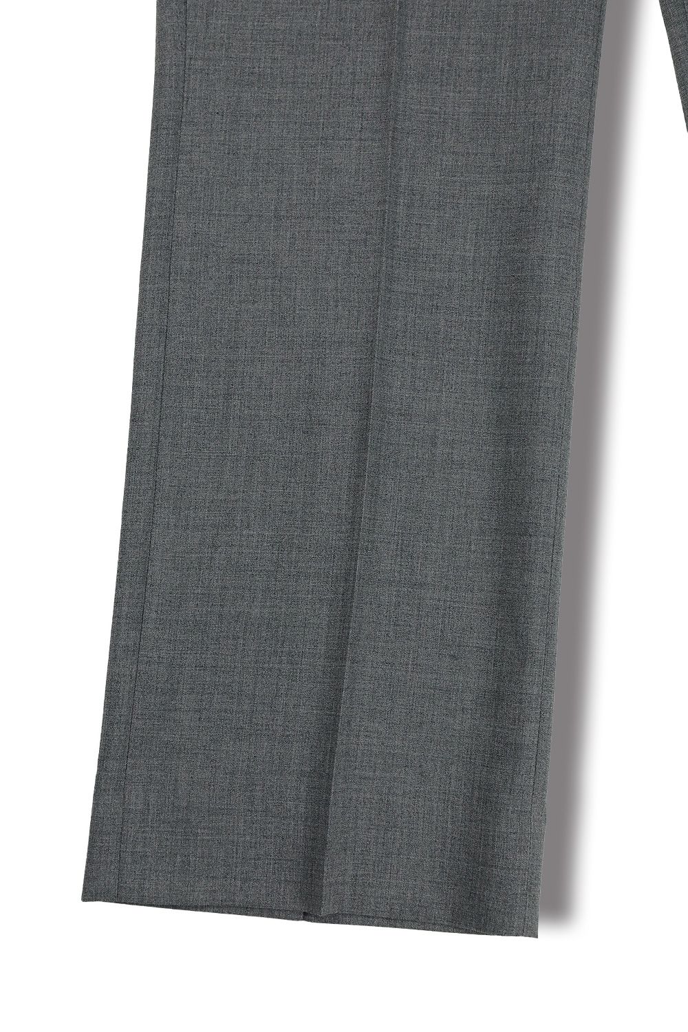 WEWILL - FLAT WAIST TROUSERS(GRAY) | Acacia ONLINESTORE