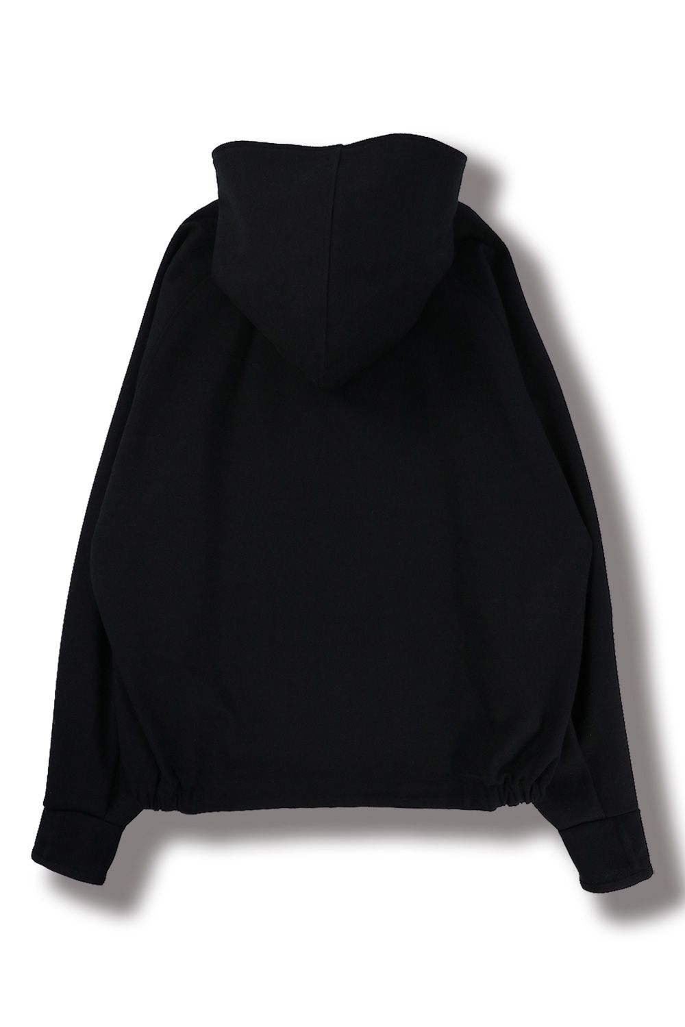 THE RERACS - 【23AW】RERACS HALF ZIP HOODED PULLOVER(BLACK/WOOLY