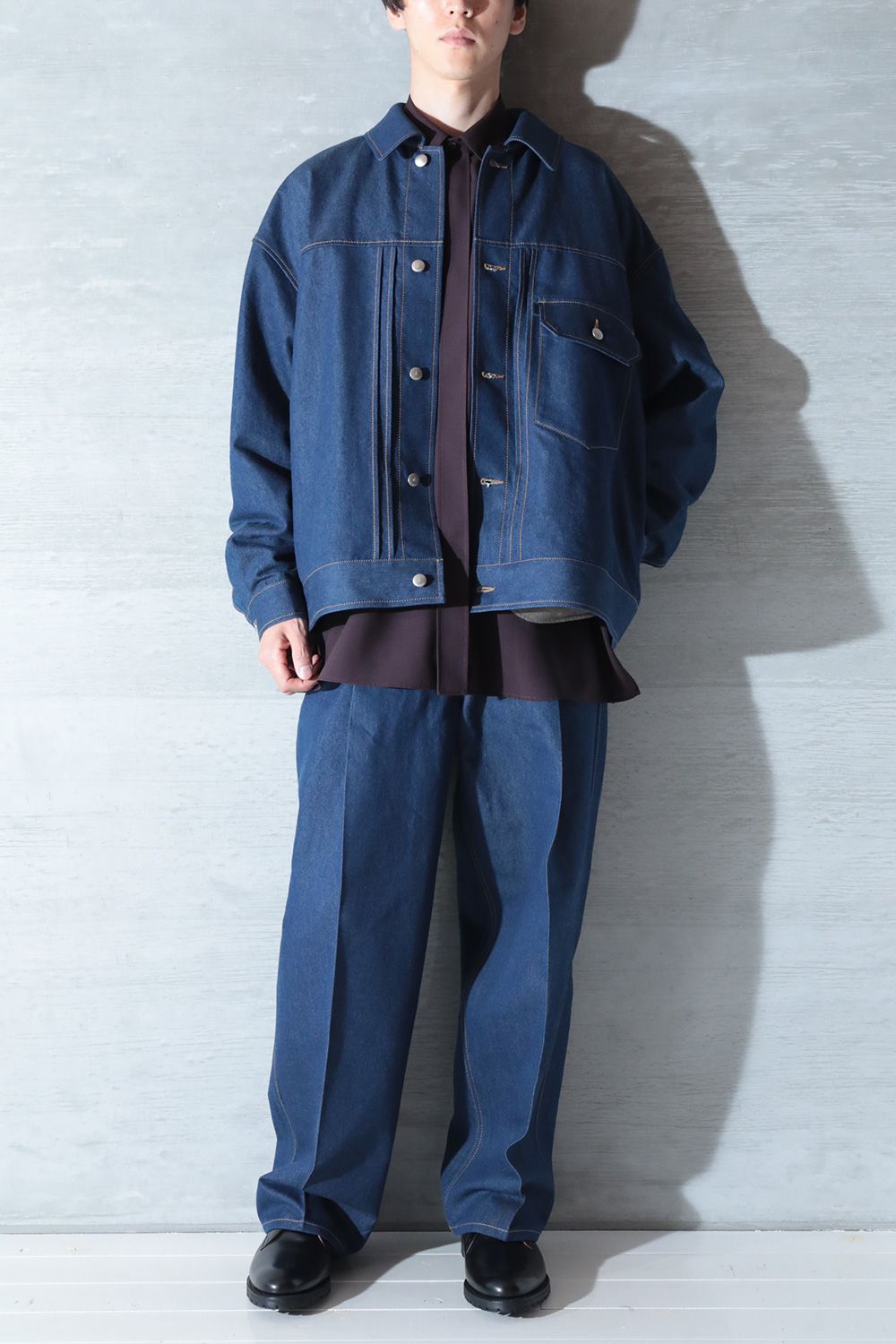 THE RERACS - 【ラスト1点】KUURA DENIM THE WIDE DENIM (ONE WASHED