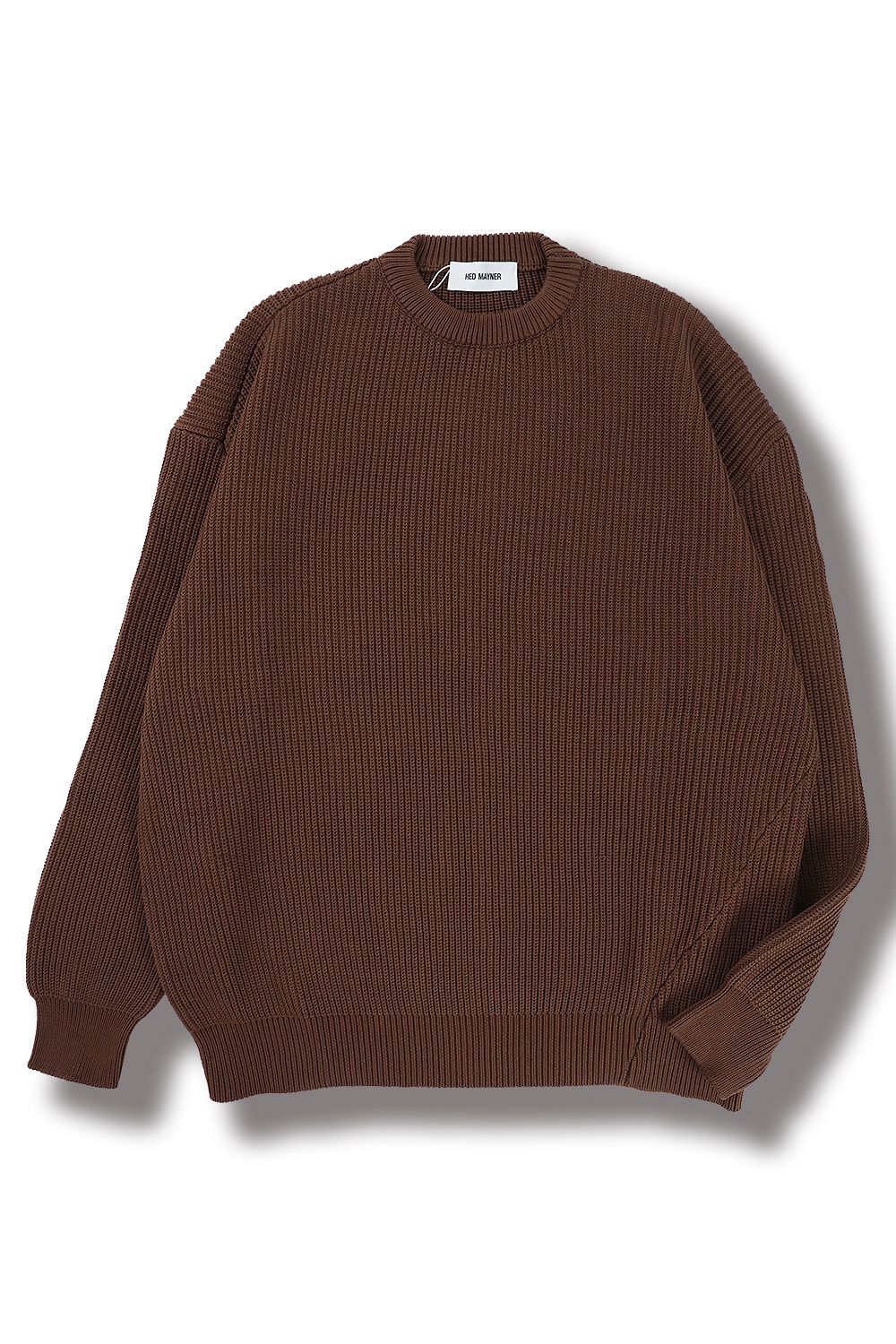 HED MAYNER - 【ラスト1点】TWISTED LONG SLEEVES SWEATER(TOBACCO