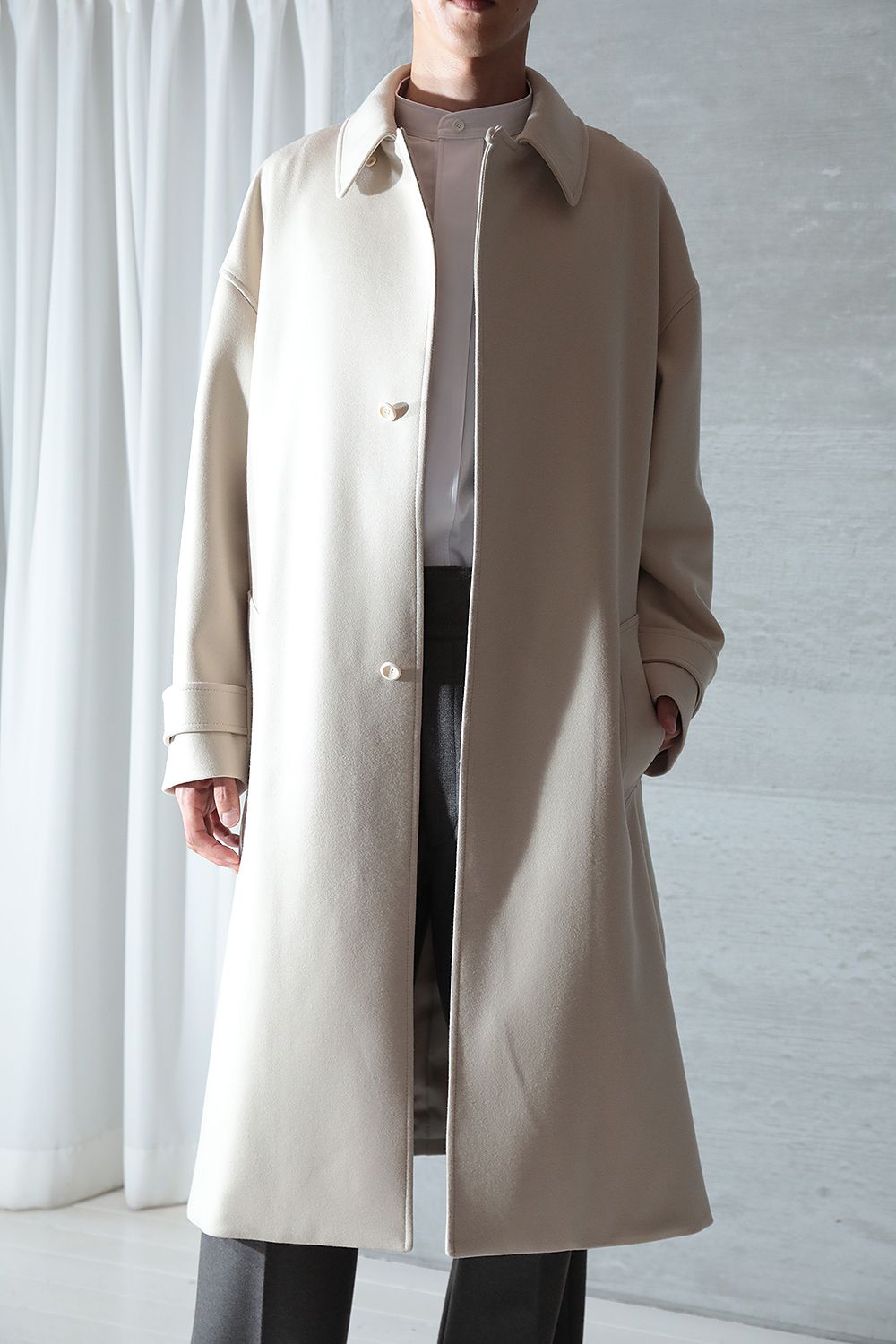 【ラスト1点】THE BAL COLLAR COAT(LIGHT BEIGE) - 46(S〜M)