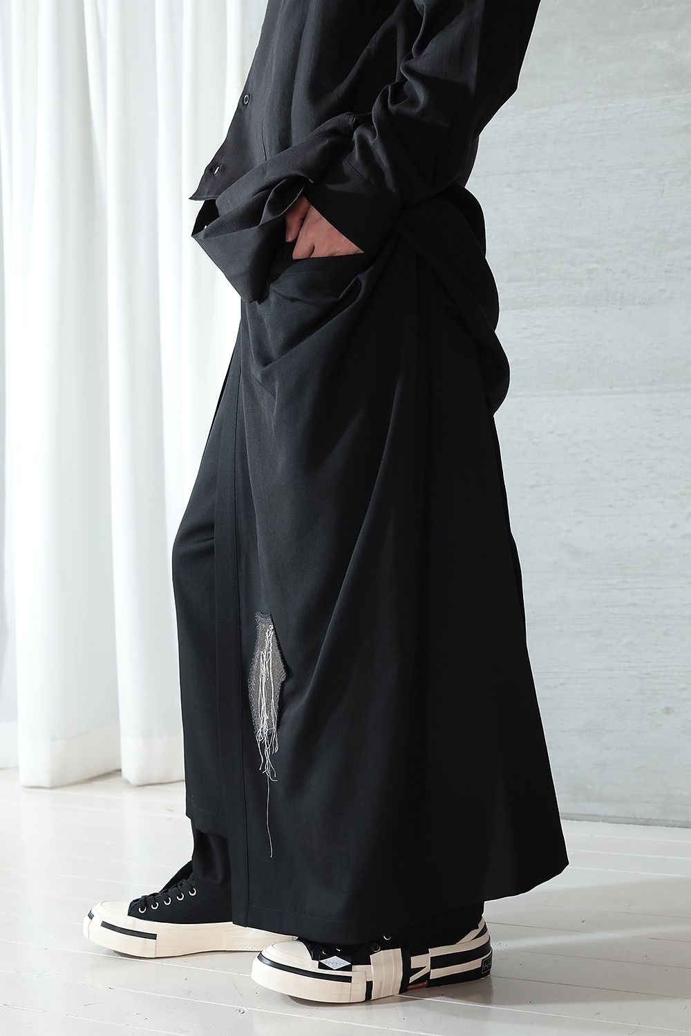 48%割引ブラック系,M柔らかな質感の Yohji Yamamoto [ファスナー ...