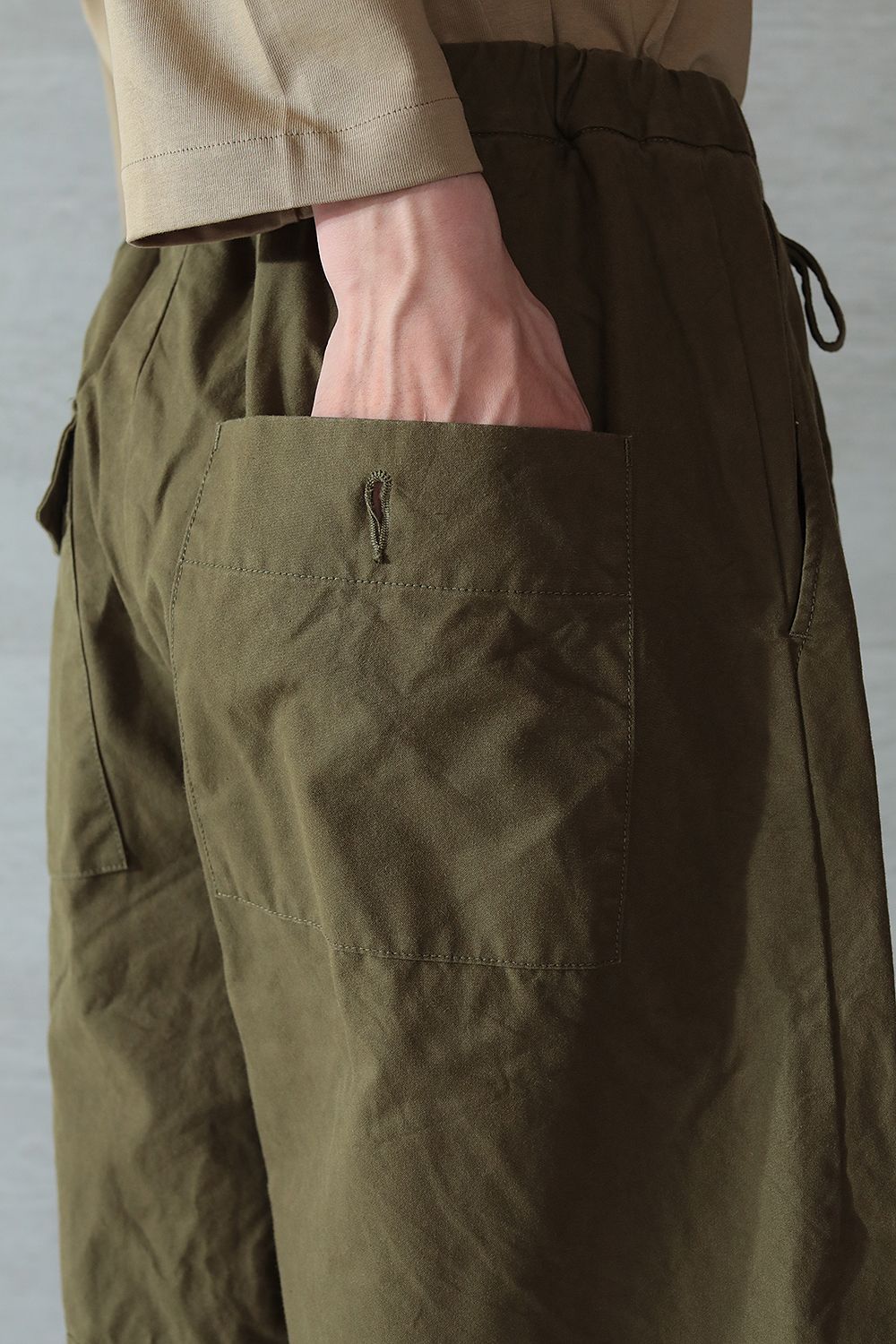 WORK BAGGY TROUSER(OLIVE) - M