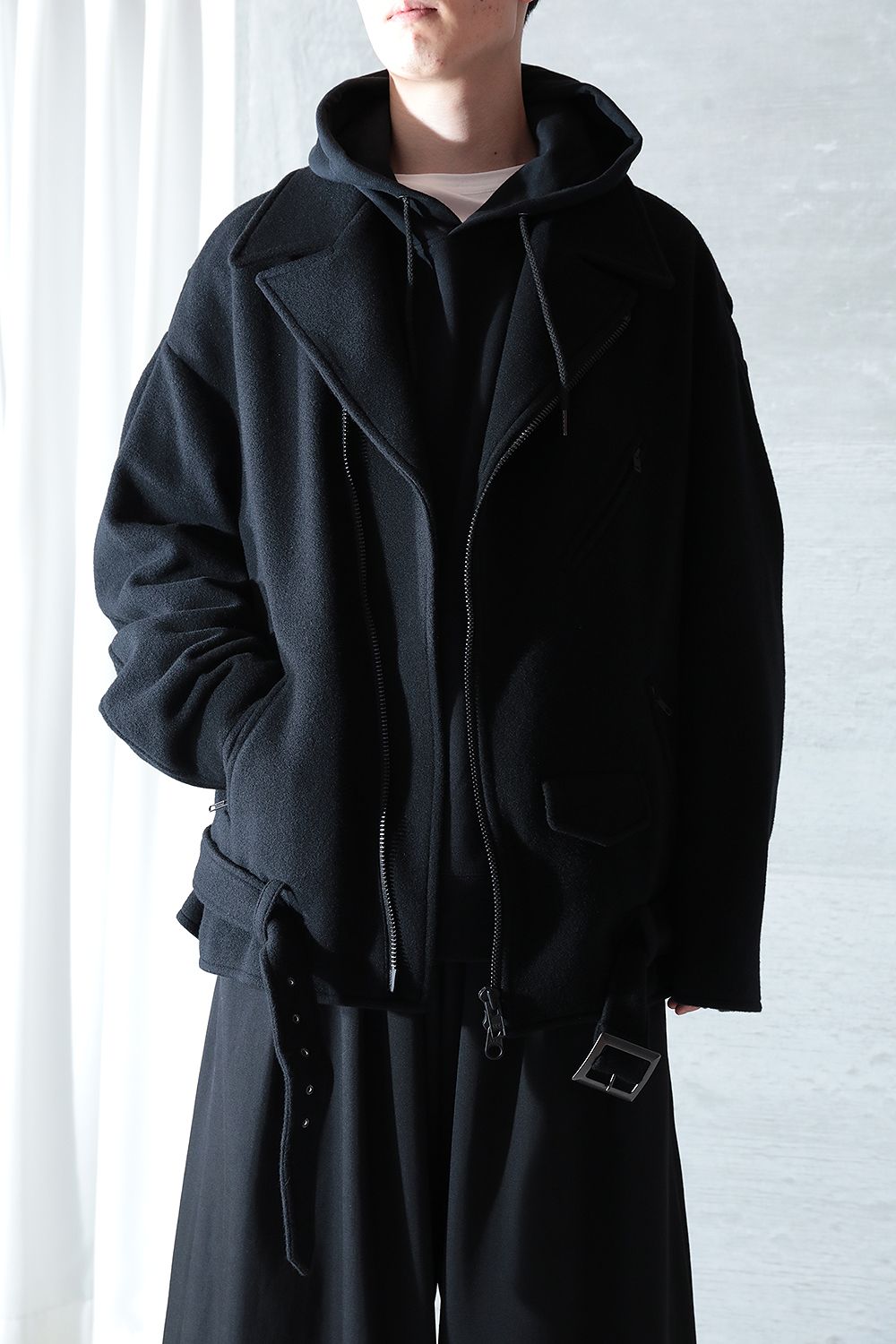 yohji yamamoto - 【ラスト1点/Y's】U-ライダース(BLACK) | Acacia