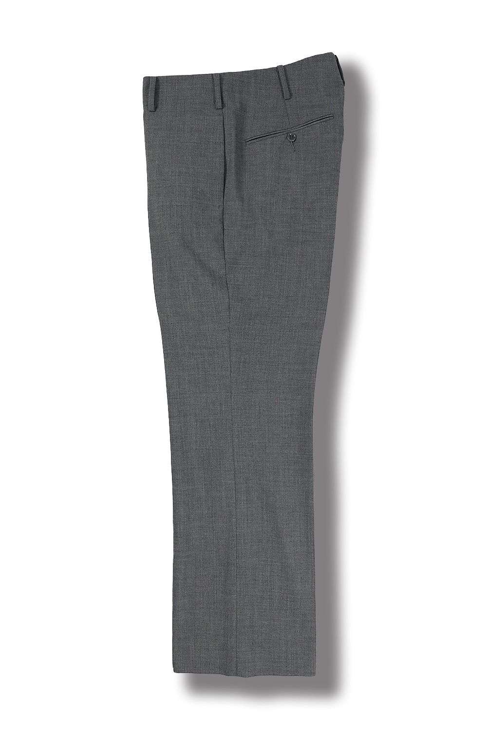 WEWILL - FLAT WAIST TROUSERS(GRAY) | Acacia ONLINESTORE