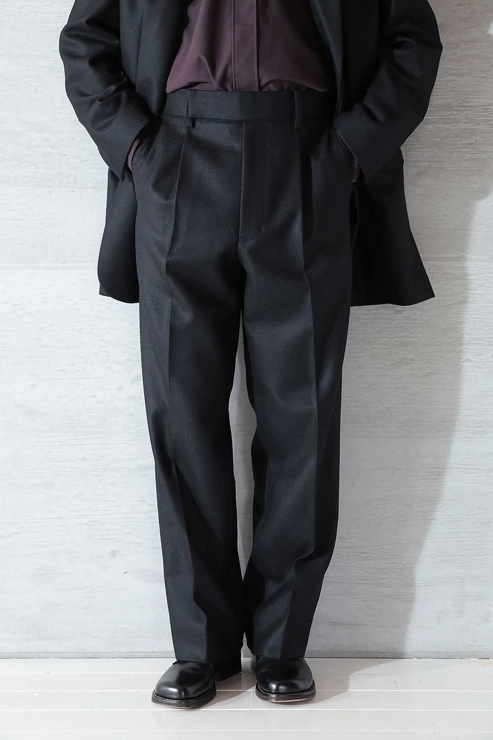 THE RERACS - 【23AW/ラスト1点】THE SLACKS STRAIGHT(DARK NAVY/LAMB