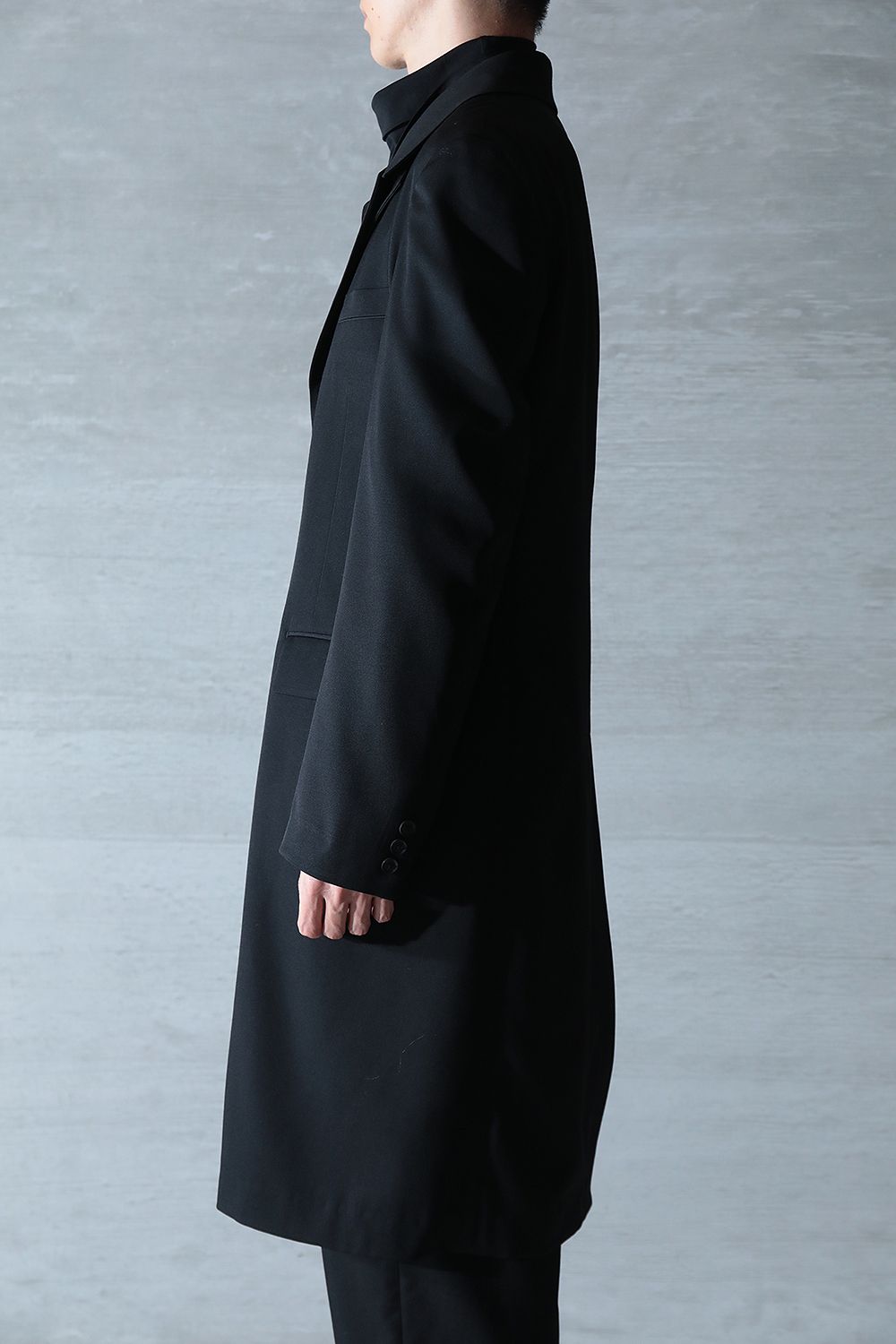 【ラスト1点/yohji yamamoto】S-Dr.JKT Reギャバ(BLACK) - 3