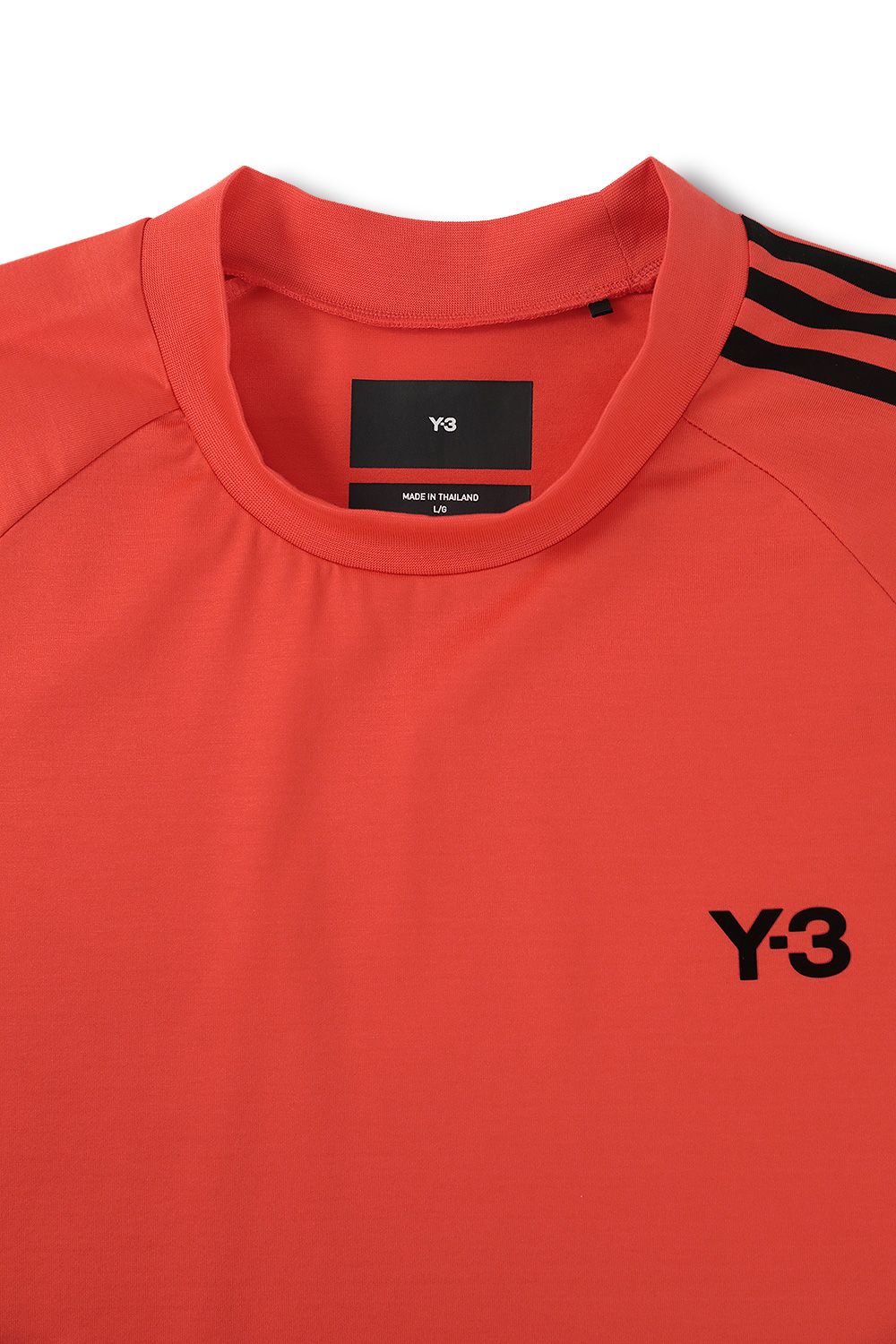 Y-3 - 【ラスト1点】3-STRIPES SHORT SLEEVE TEE(SEMSOLRED+BLACK