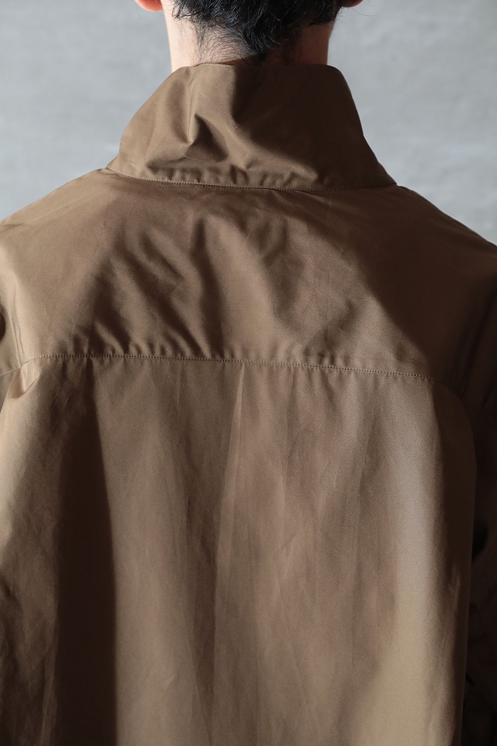 HED MAYNER - 【ラスト1点】EXTENDED-COLLAR SHIRT(BROWN) | Acacia