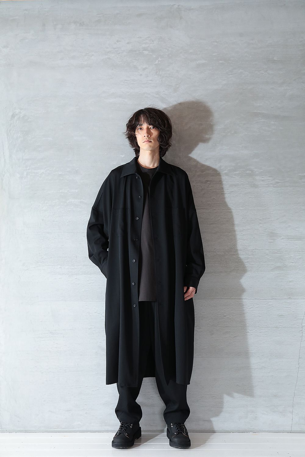 yohji yamamoto   ラスト1点/yohji yamamotoS ステンカラーロングB