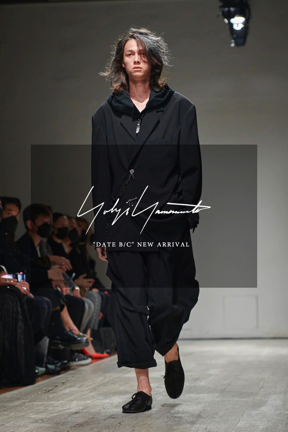 yohji yamamoto - 【yohji yamamoto】Y-プリーツベンツラップ布(BLACK