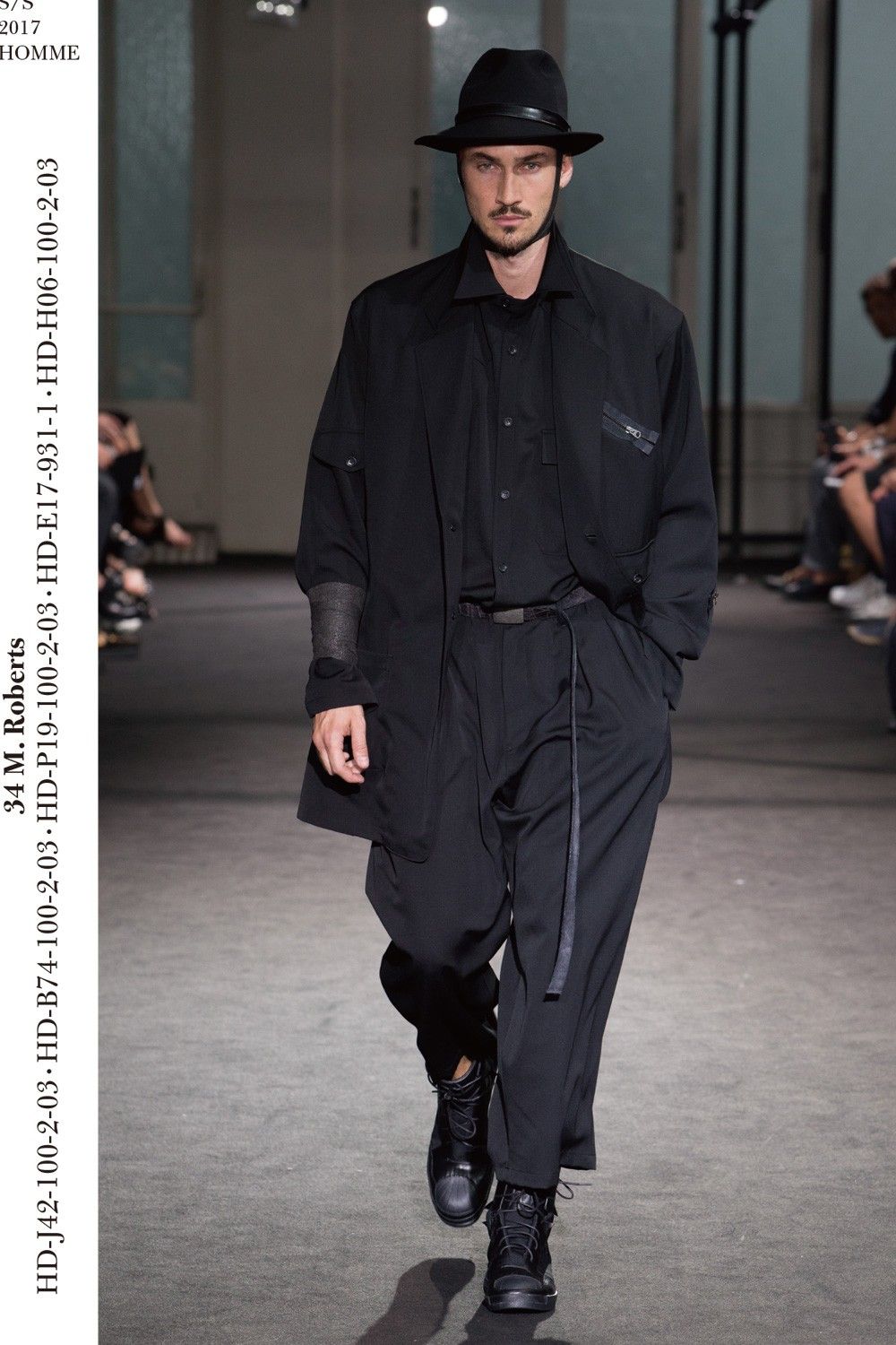 yohji yamamoto - 【yohji yamamoto】H-2タックウエストゴムP(BLACK 