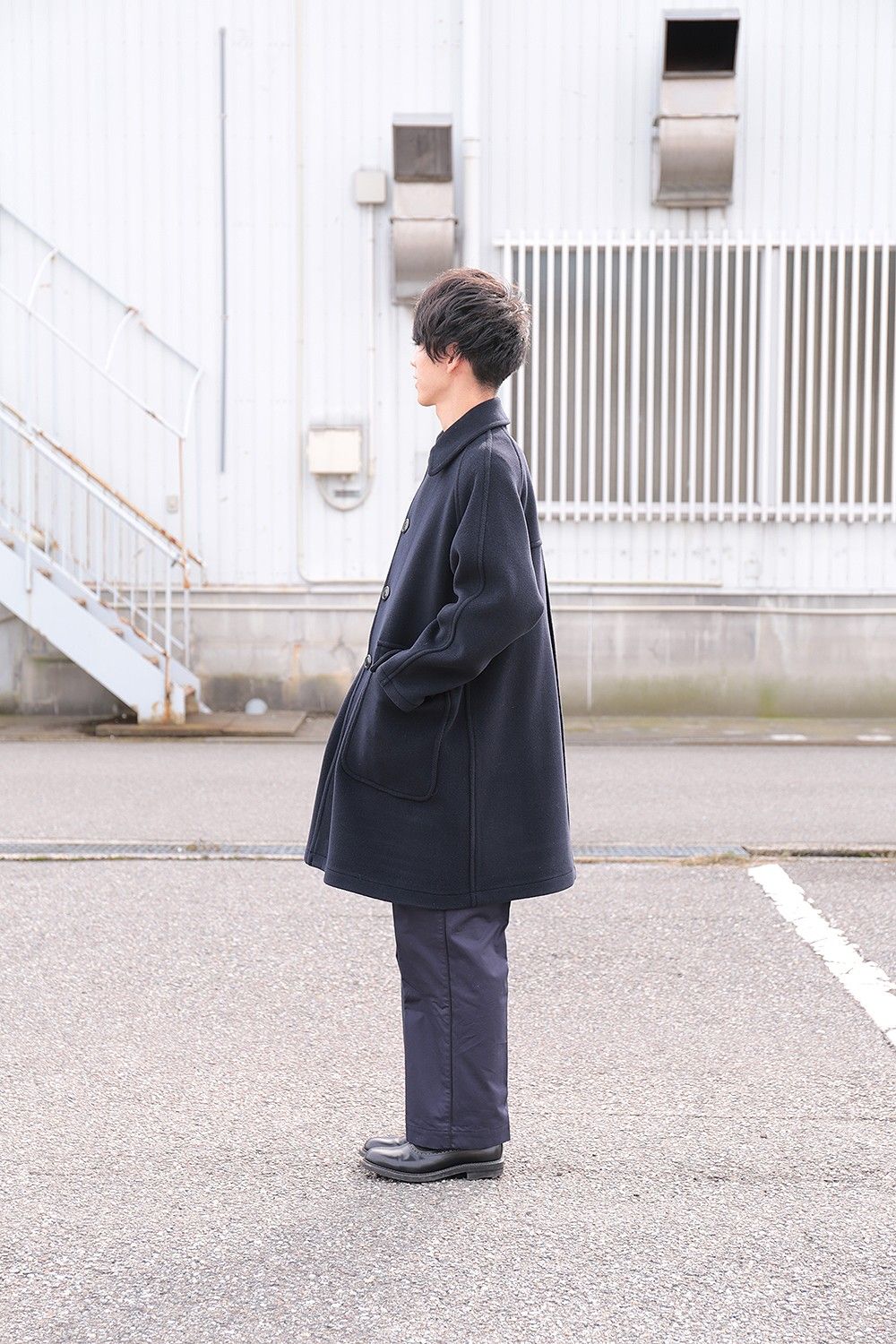 日本限定 【美品】vainl archive SAM COAT Mサイズ チェスターコート