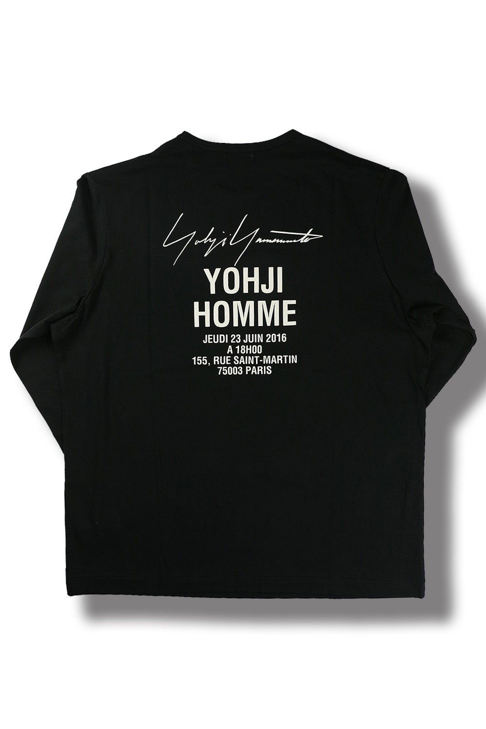 yohji yamamoto - 【yohji yamamoto】H-スタッフシャツ(BLACK 