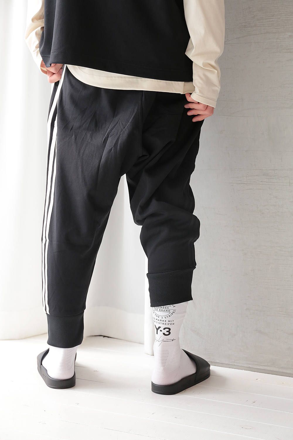 Y-3 - Y-3 3-STRIPES TRACK PANTS(BLACK/CORE WHITE) | Acacia ONLINESTORE