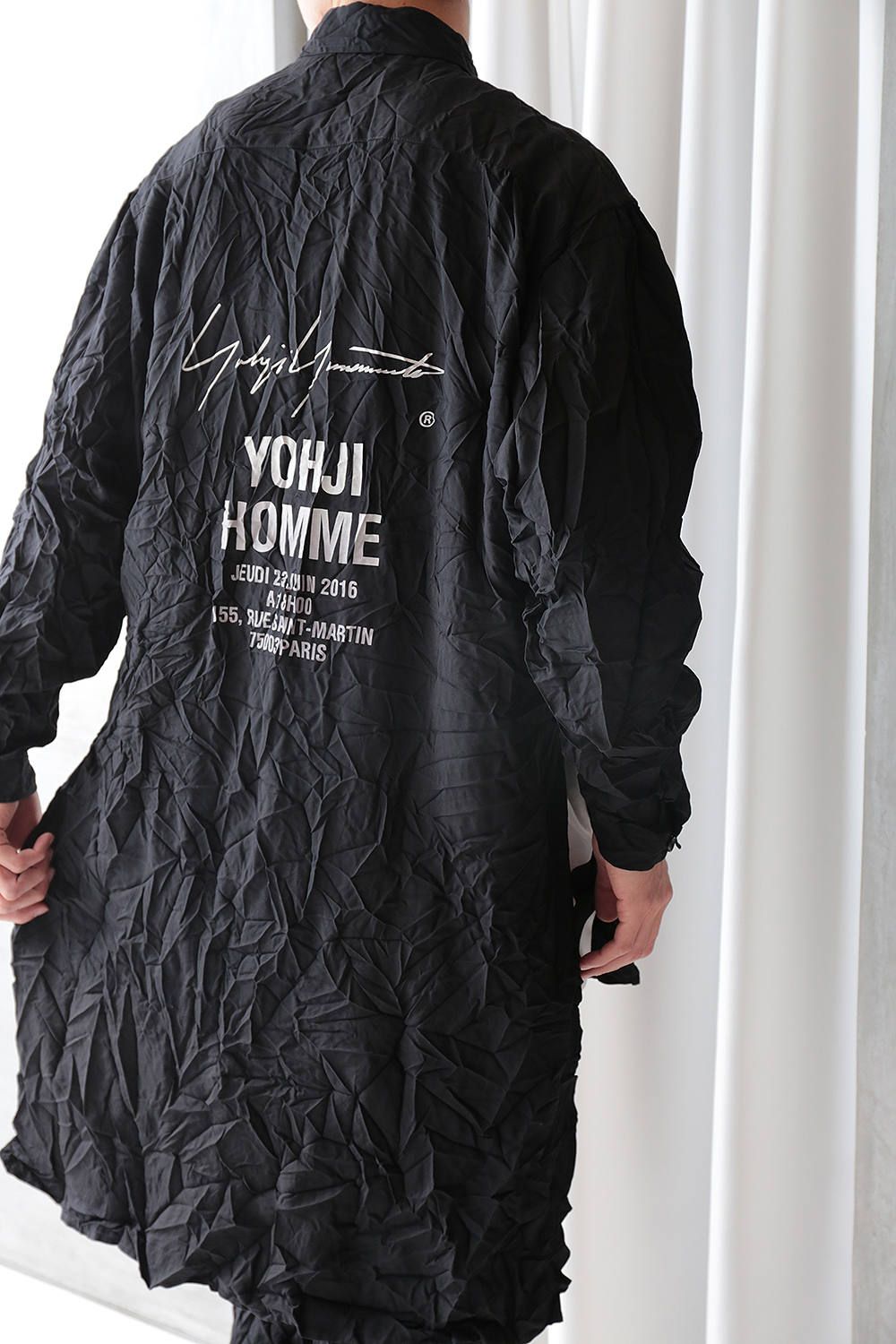 【yohji yamamoto】A-スタッフシャツB(BLACK) - 3