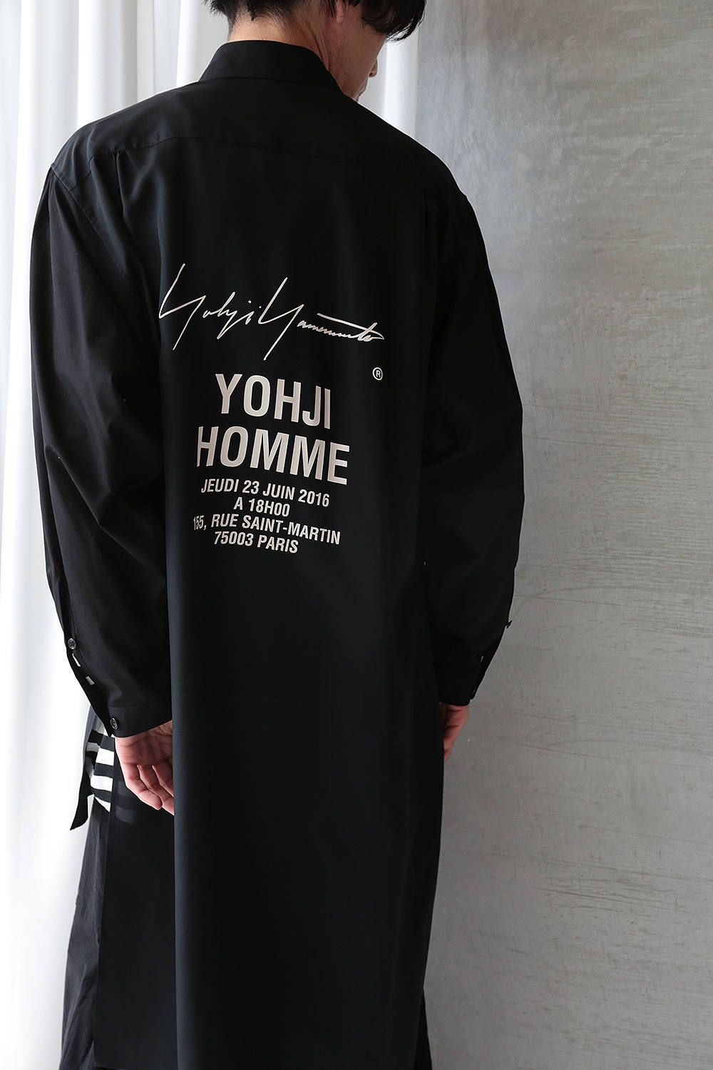 【yohji yamamoto】A-スタッフシャツA(BLACK) - 3