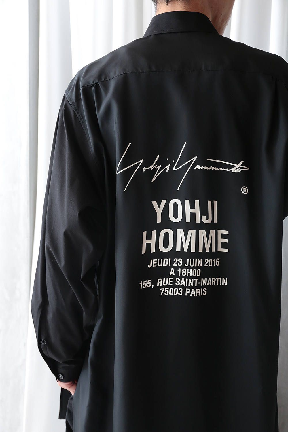 yohji yamamoto - 【yohji yamamoto】A-スタッフシャツA(BLACK