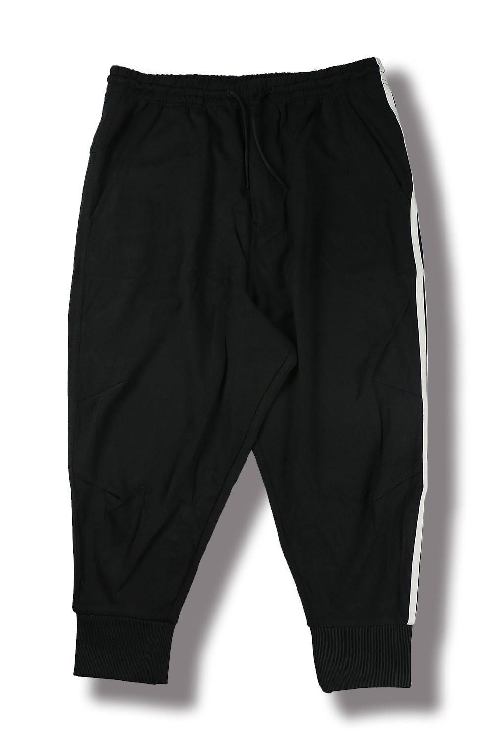 jogger pants black and white