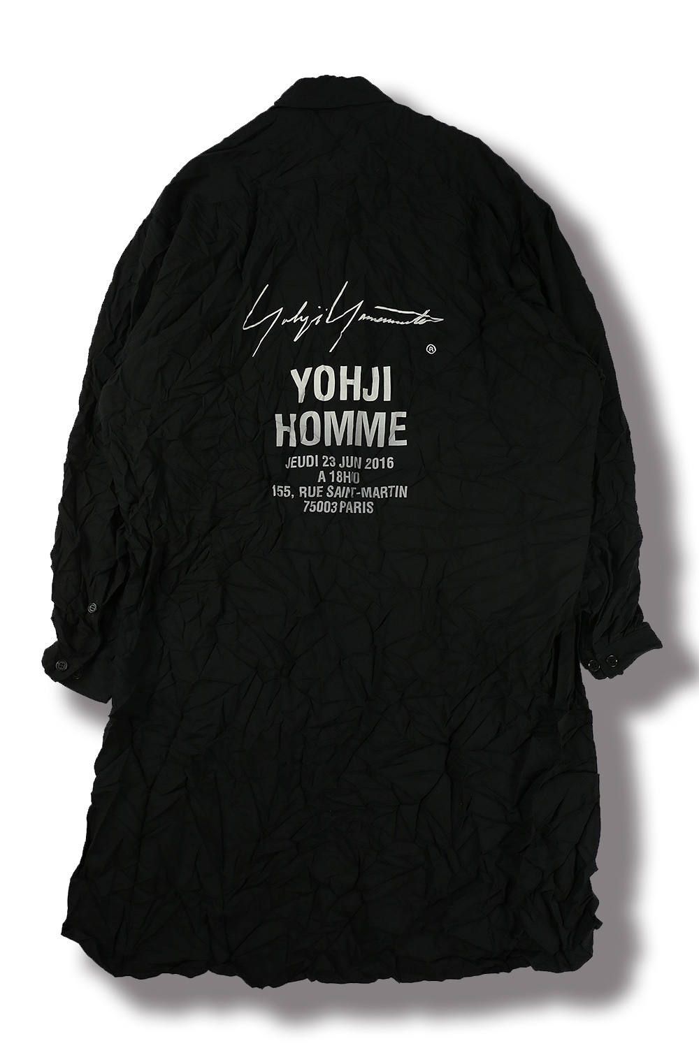 yohji yamamoto - 【yohji yamamoto】A-スタッフシャツB(BLACK