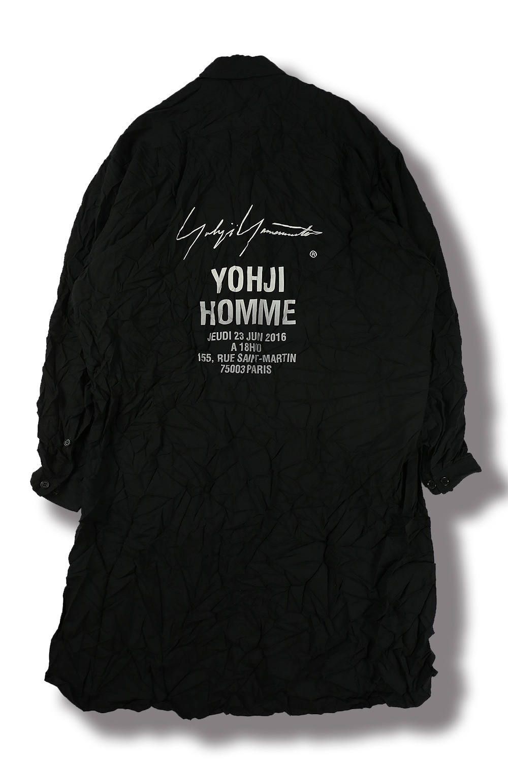 yohji yamamoto - 【yohji yamamoto】A-スタッフシャツA(BLACK