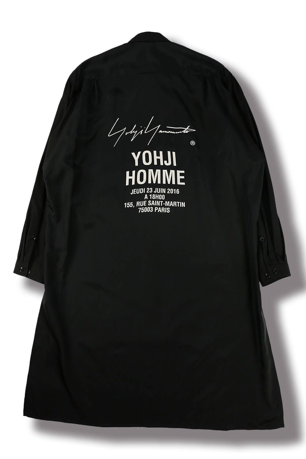 yohji yamamoto - 【yohji yamamoto】A-スタッフシャツA(BLACK