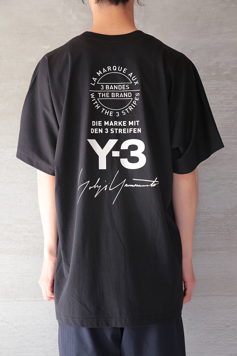 ボタニカル ミディアムベール Y-3 15周年 バックプリントTシャツ - T