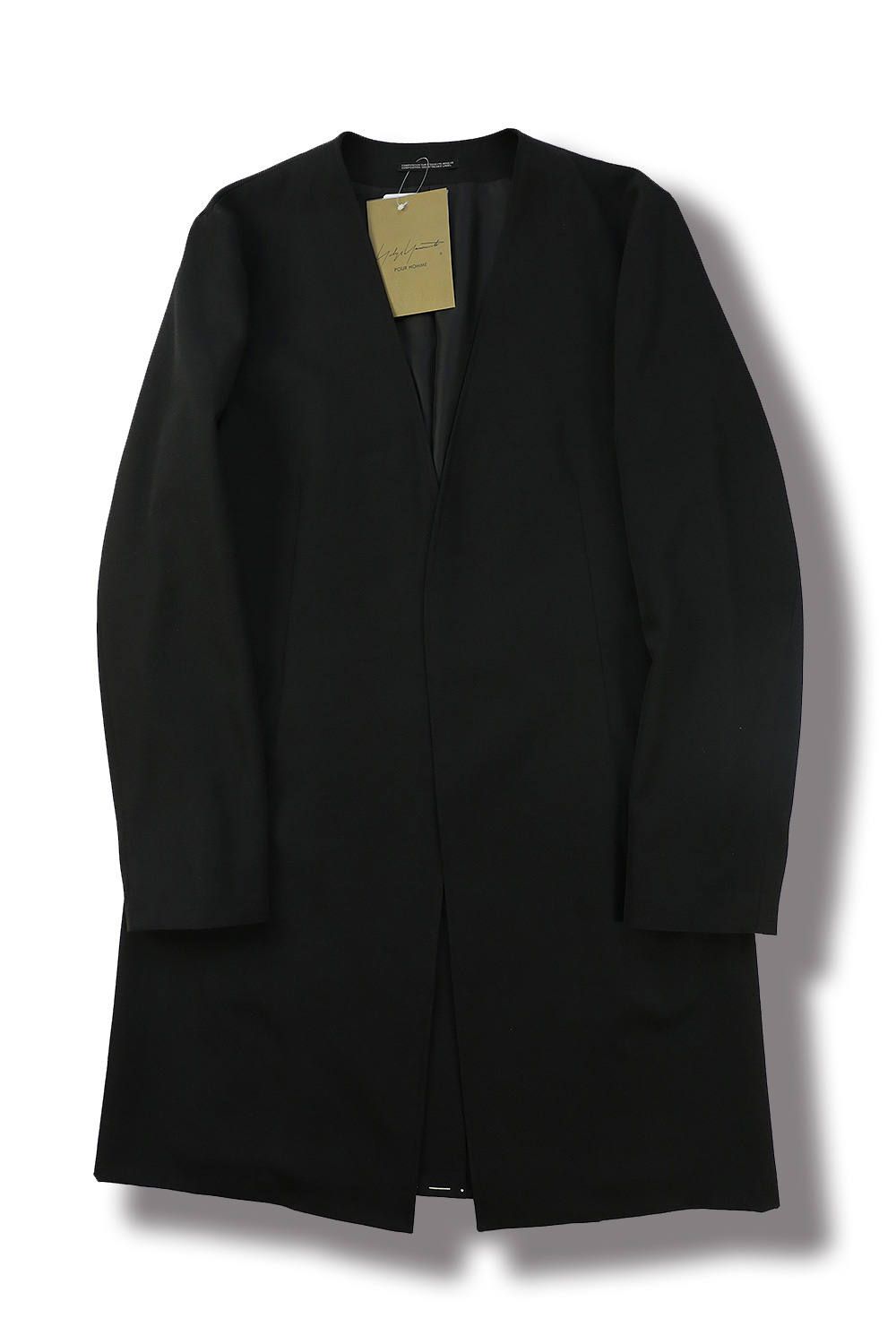 yohji yamamoto - 【yohji yamamoto】N-ノーカラーJKT(BLACK