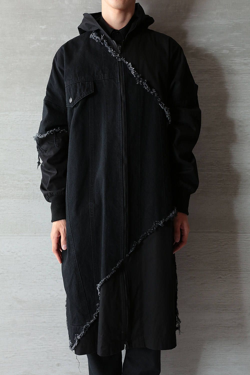 つやあり B Yohji yamamoto ロングパーカー | www.tegdarco.com