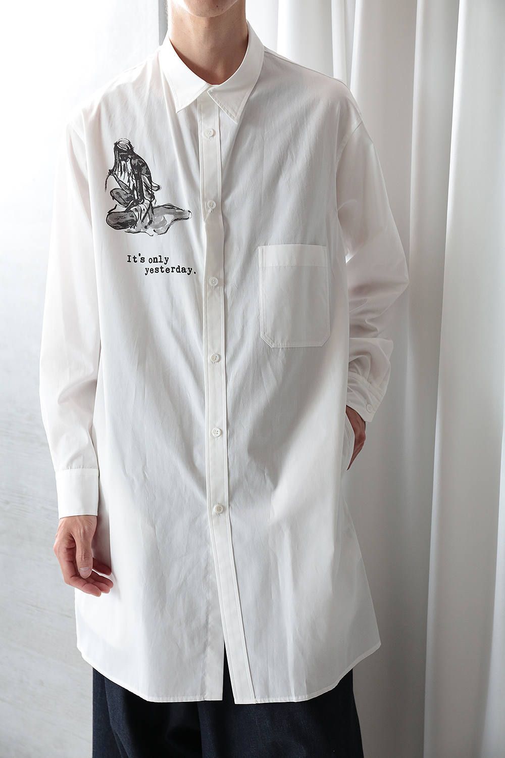 yohji yamamoto - 【yohji yamamoto】W-IT'S ONLYシャツ(WHITE