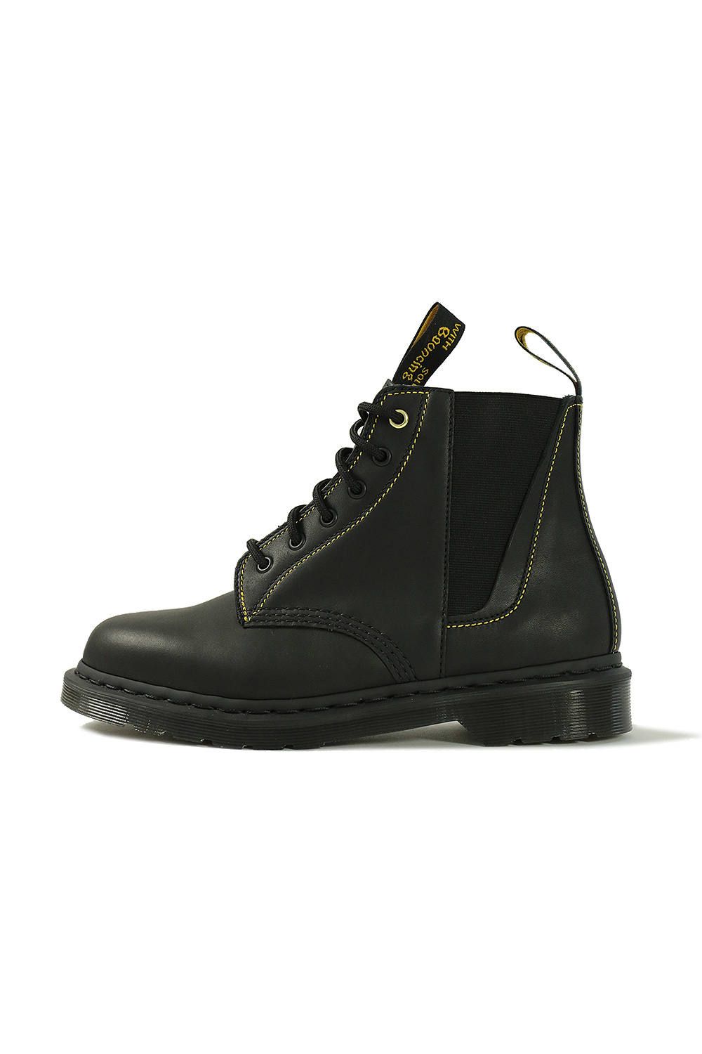 yohji yamamoto - 【yohji yamamoto×Dr.Martens】6ホールサイドゴアブーツ(BLACK) | Acacia ONLINESTORE