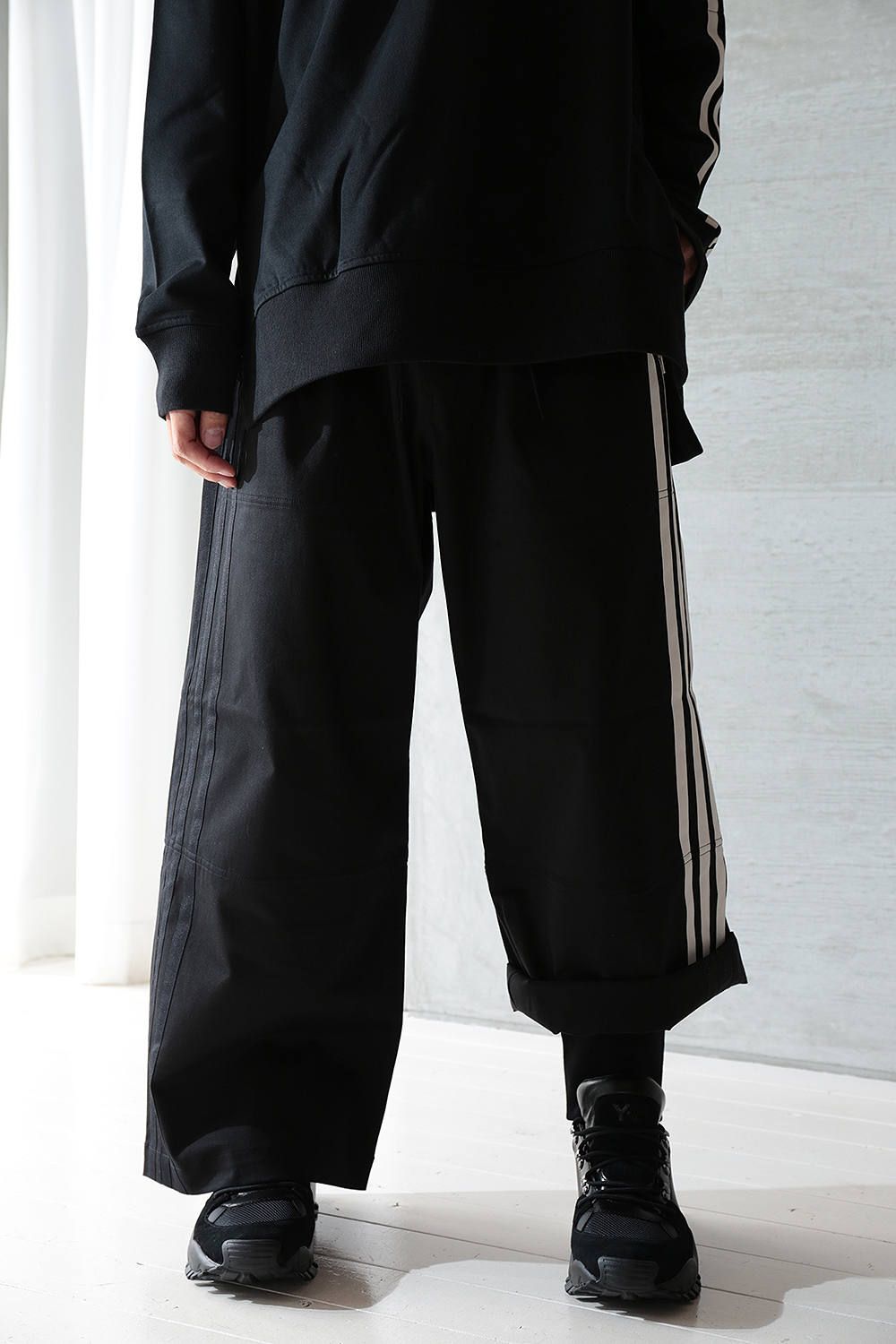 新品 Y-3 M 3STP GABADINE WIDE PANTS | angeloawards.com