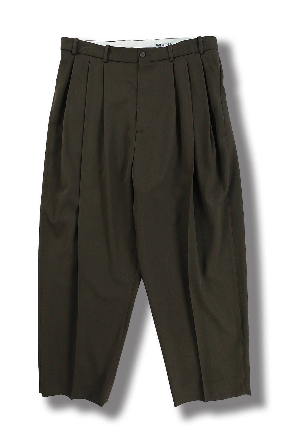 HED MAYNER / 4 Pleat Pants サイズM HED MAYNER（ヘドメイナー）の「【HED MAYNER】 4 PLEAT PANT