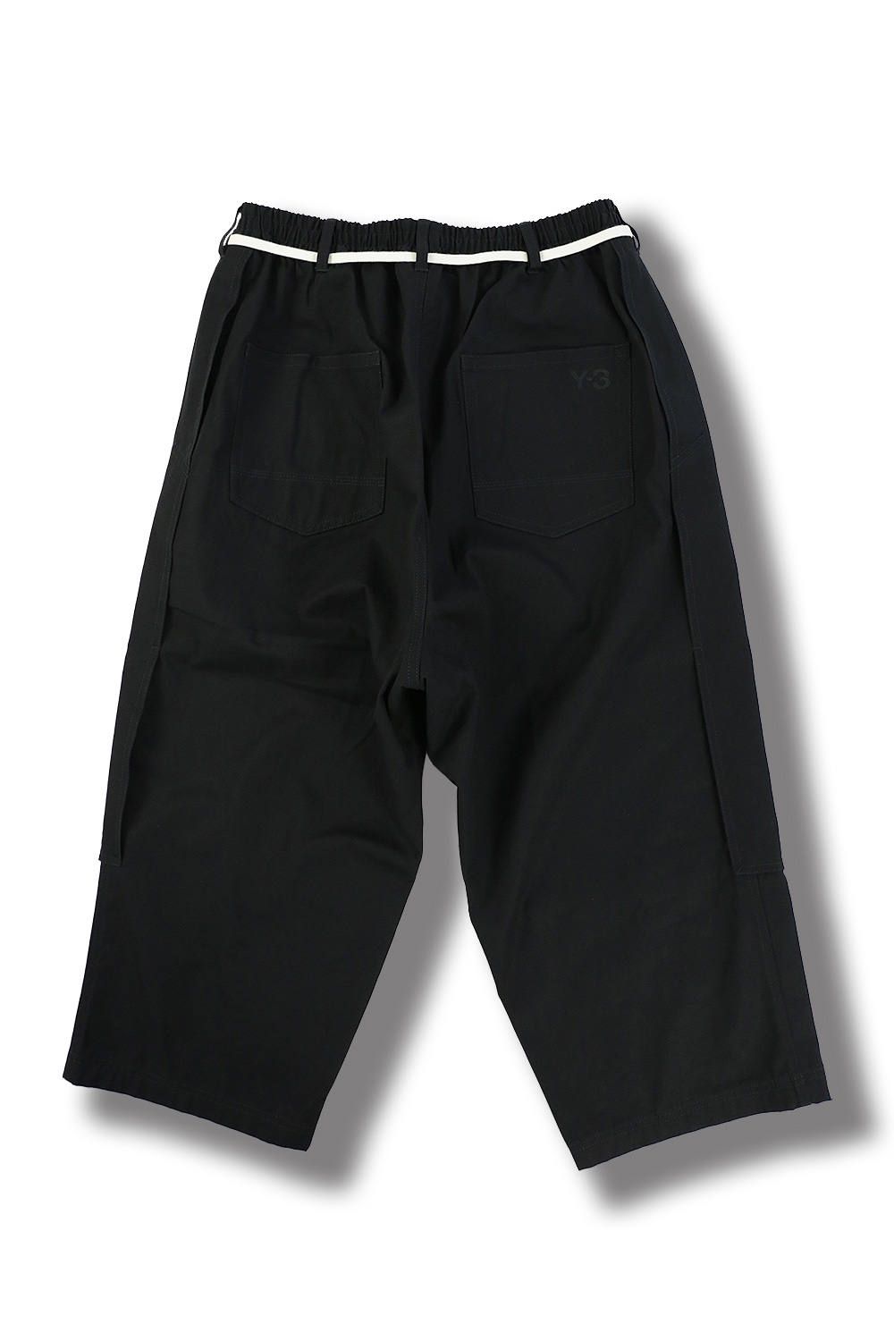 Y-3 - M CANVAS WORKWEAR CROPPED PANTS(BLACK) | Acacia