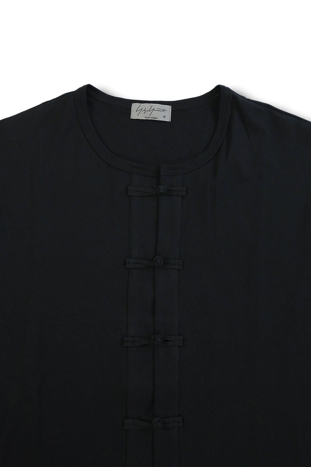 yohji yamamoto - 【yohji yamamoto】シャカ釦アキCD長袖(BLACK