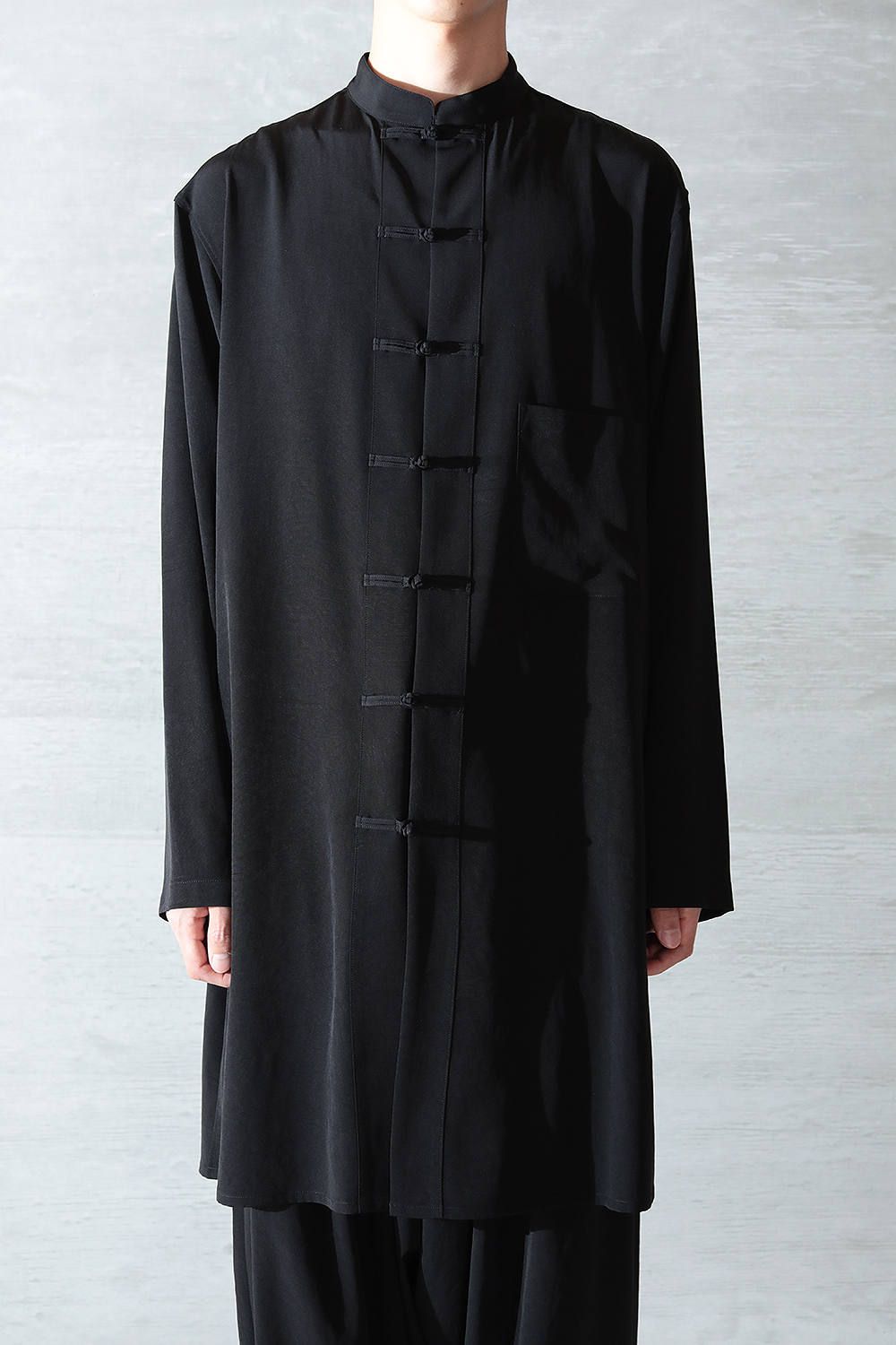 大人気☆ Yohji Yamamoto 17ss ロングチャイナシャツ