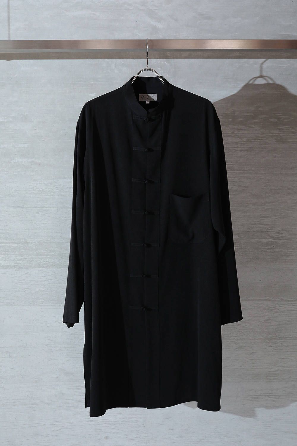 yohji yamamoto - 【yohji yamamoto】M-チャイナシャツ(BLACK