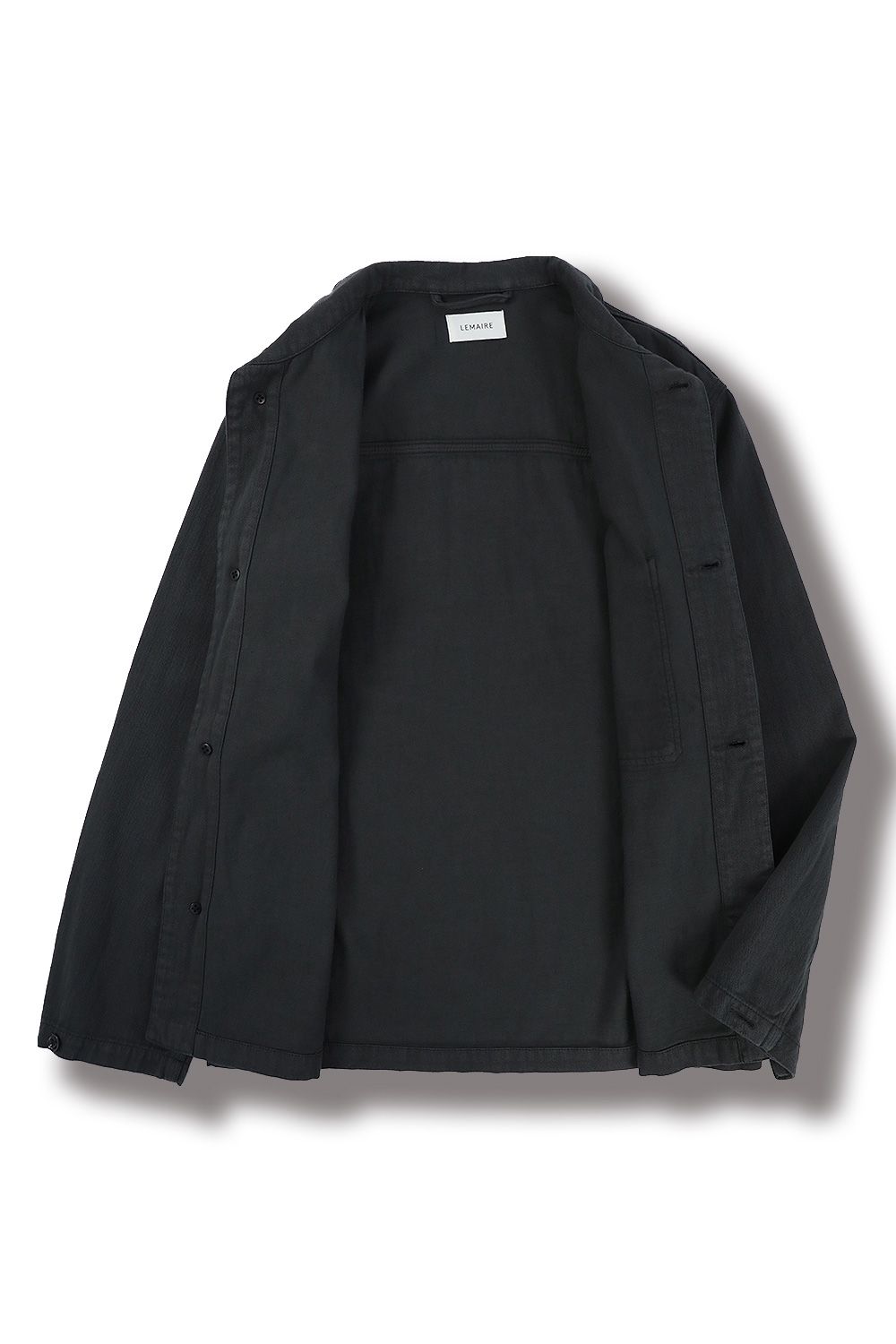 LEMAIRE - STAND COLLAR OVERSHIRT(ZINC) | Acacia ONLINESTORE