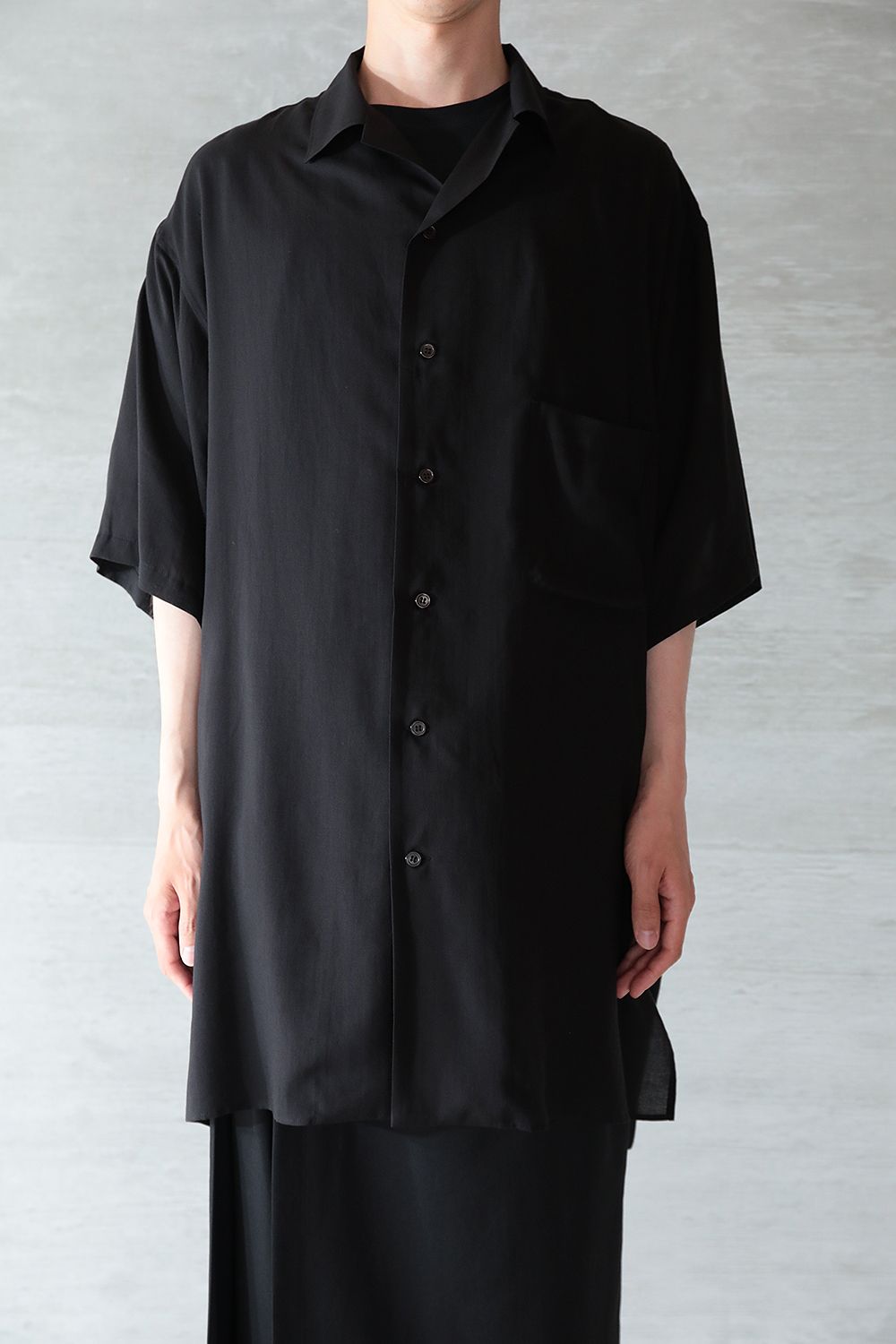 期間限定半額以下 Yohji 汚し加工シャツ yamamoto 08SS POUR POUR 残