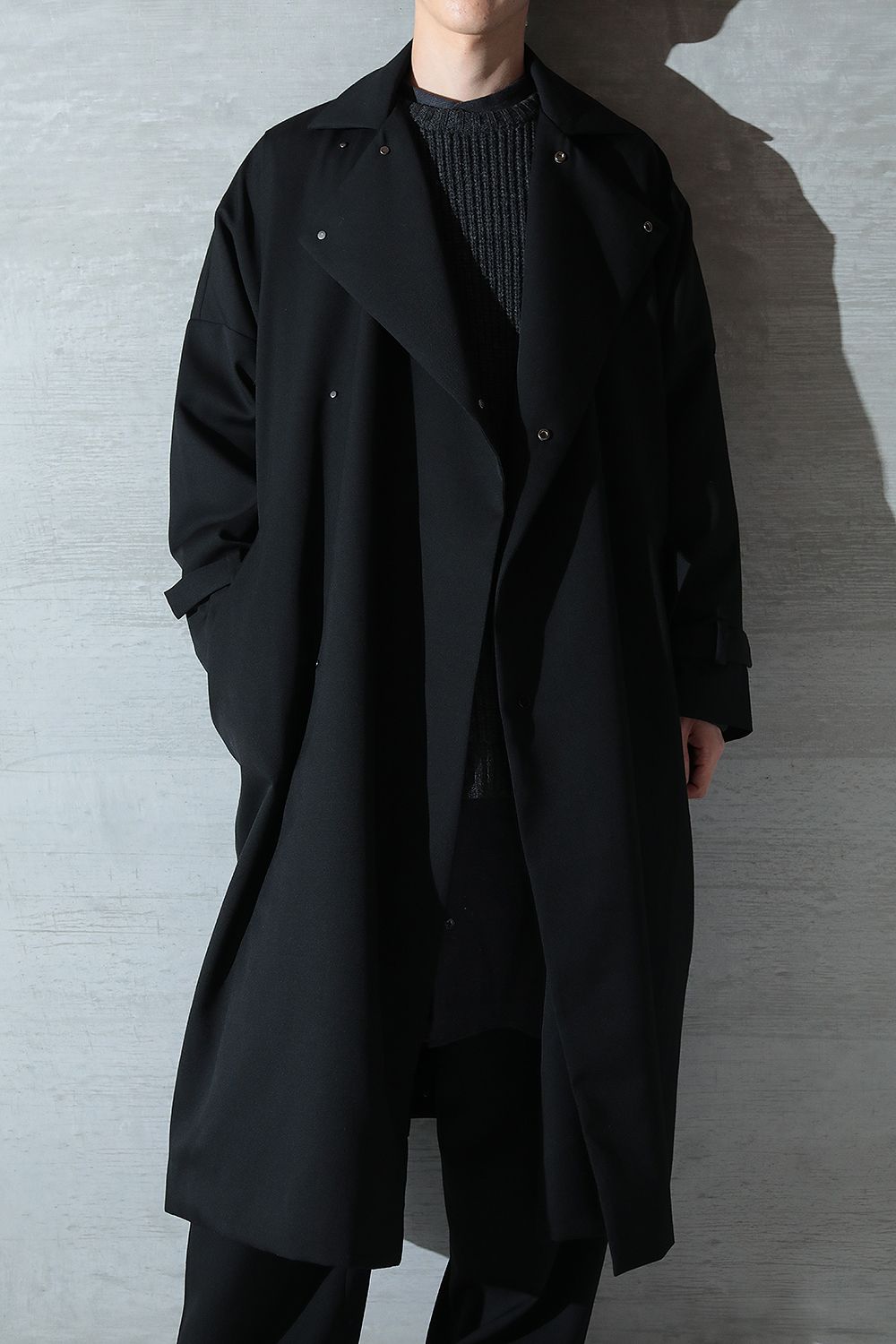 Dulcamara】20AW よそいきトレンチショートCT BLACK - greatriverarts.com