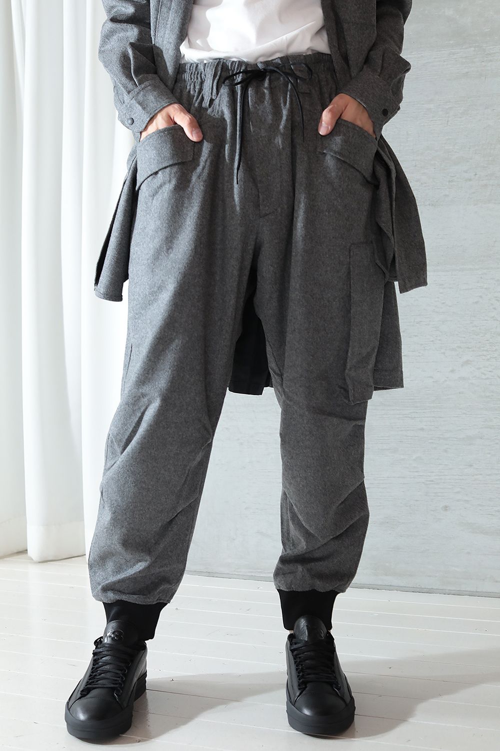 Y-3 CLASSIC WOOL FLANNEL CUFF PANT - その他