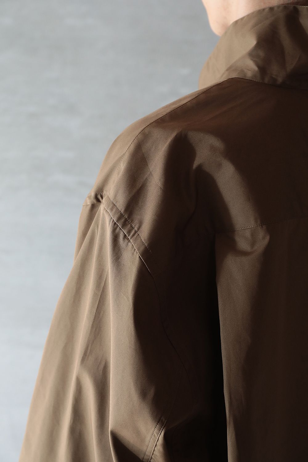 HED MAYNER - 【ラスト1点】EXTENDED-COLLAR SHIRT(BROWN) | Acacia