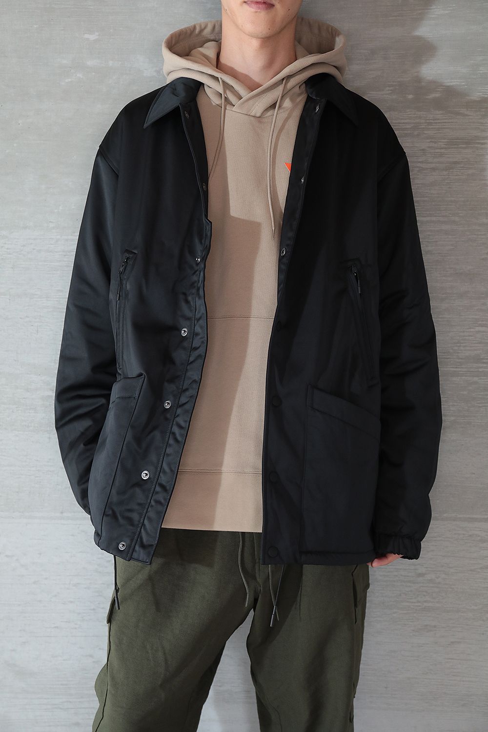 NIKE/SB AW BLACKカラー コーチJACKET‐L