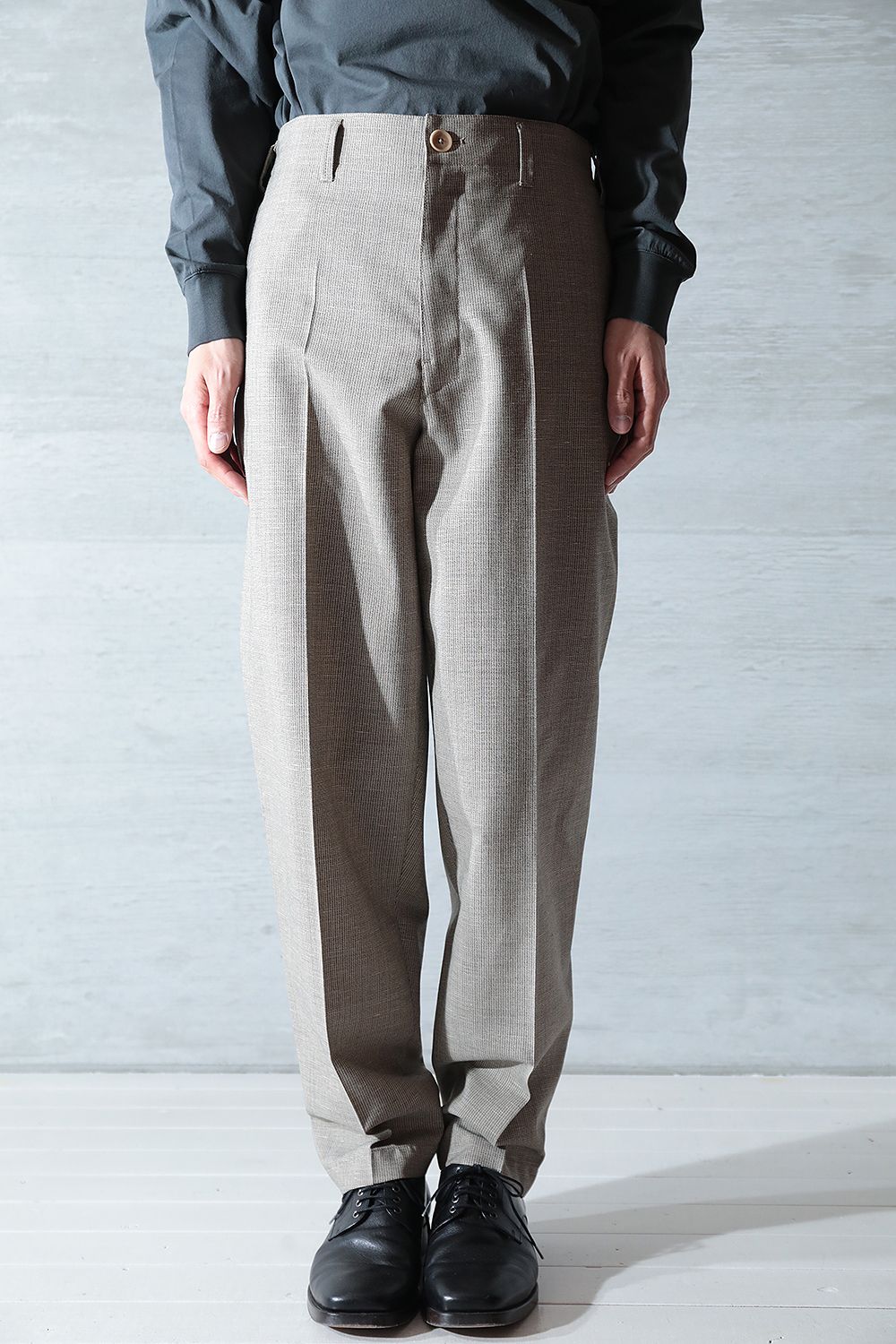 LEMAIRE - 【ラスト1点】TAPERED PANTS(BEIGE/GREY) | Acacia ONLINESTORE