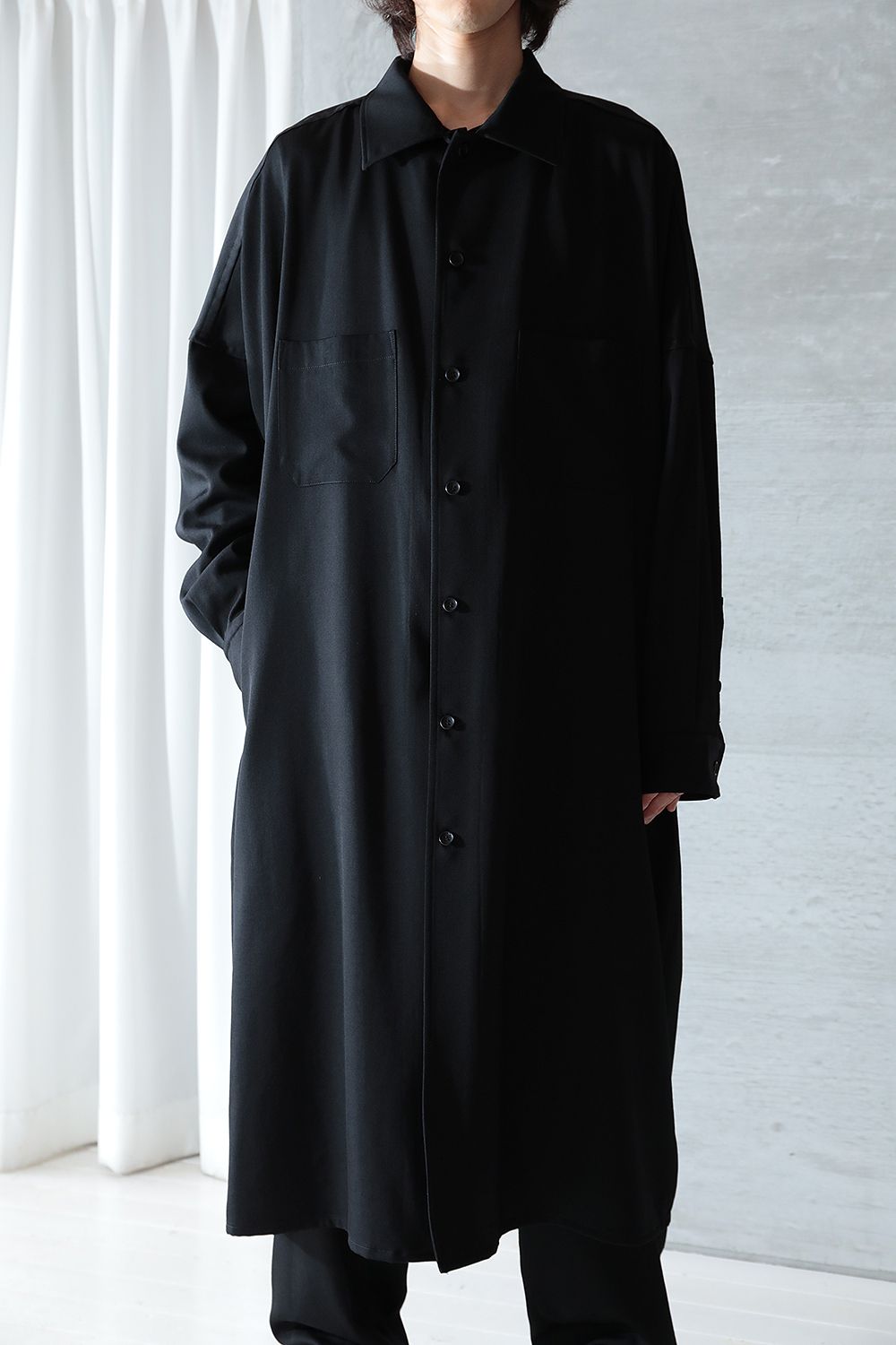 B Yohji yamamoto ロングパーカー-