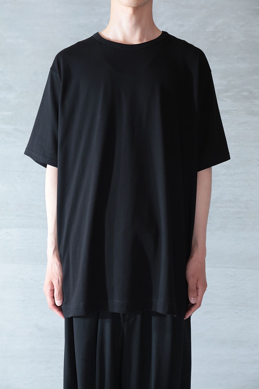 yohji yamamoto - 【yohji yamamoto】丸首半袖(BLACK) | Acacia