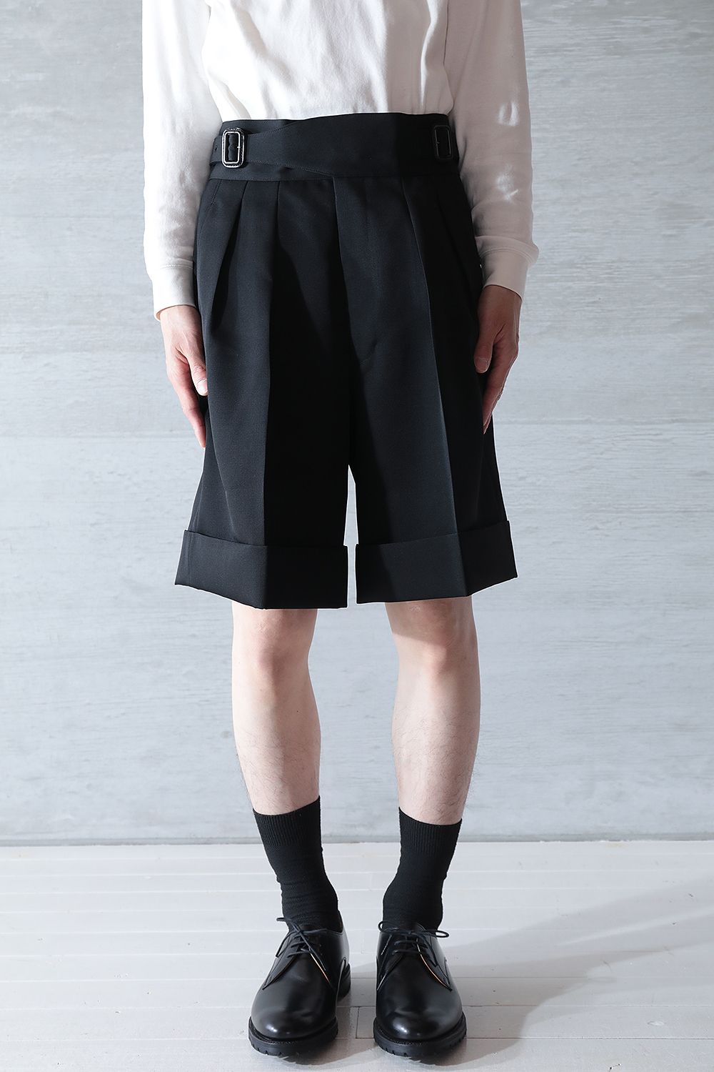 THE RERACS - THE GURKHA SHORTS(BLACK) | Acacia