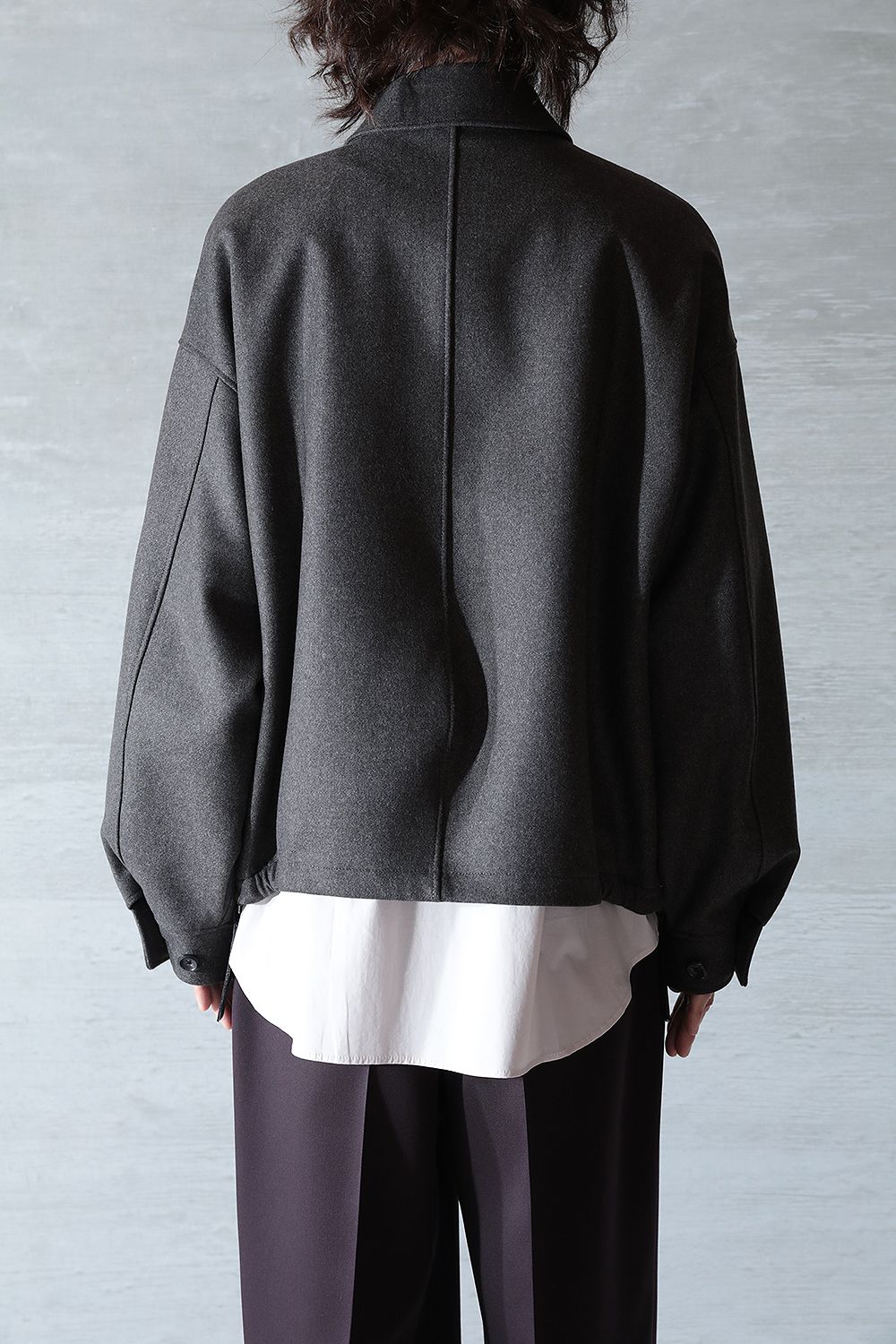 THE RERACS - 【23AW】RERACS BAL COLLAR HARRINGTON JACKET(GRAY