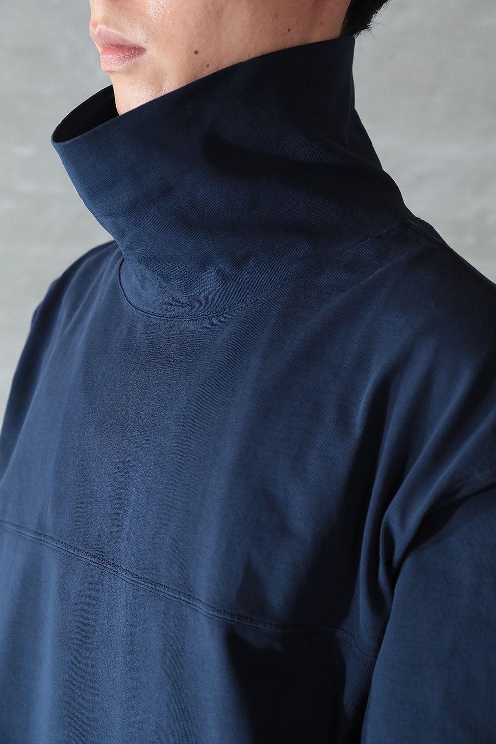 LEMAIRE - HIGH COLLAR SWEATSHIRT(MIDNIGHT NAVY) | Acacia ONLINESTORE